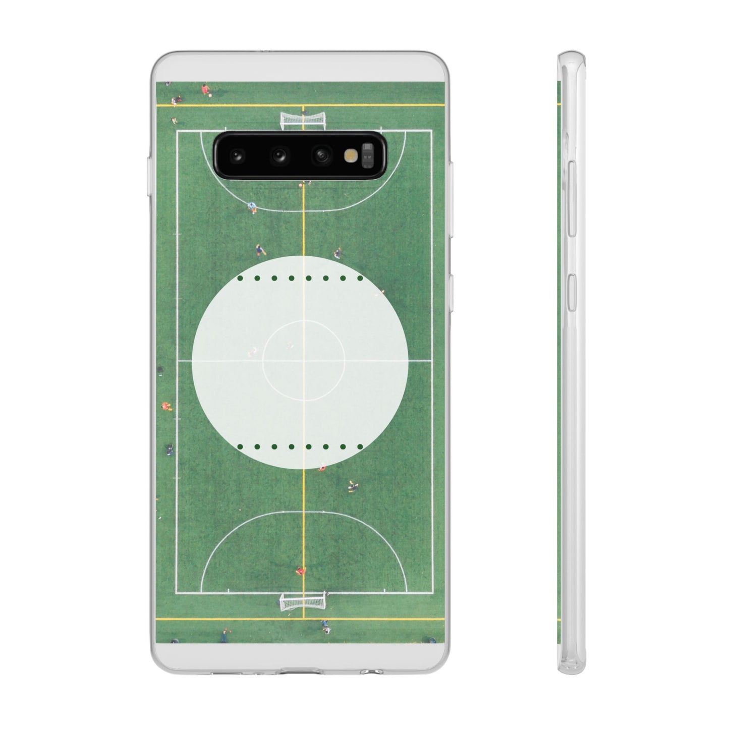 Soccer Field Phone Cases, Sporty Flexi Cases for Sports Lovers, Gift for Athletes, Unique Phone Cover, Perfect for Game Day