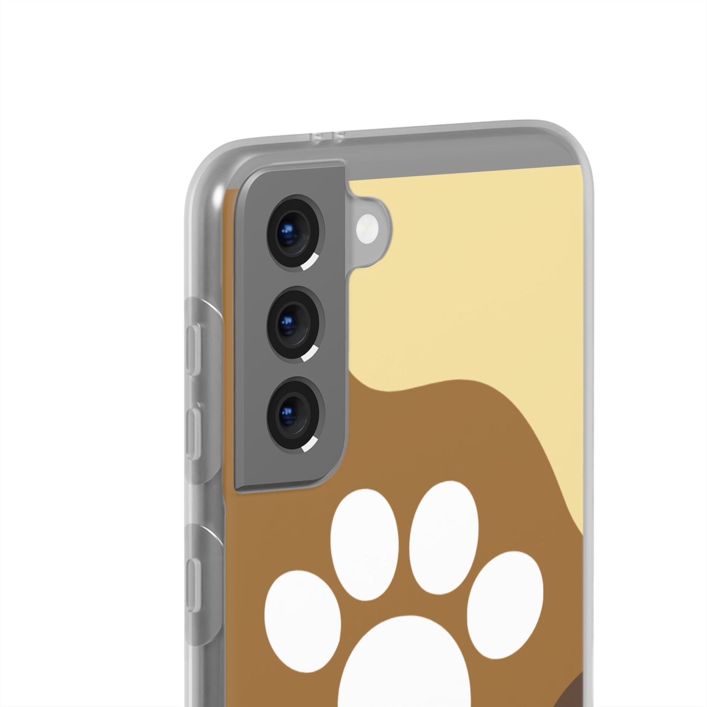 Pet Lover's Flexi Case, Cute Dog Paw Phone Cover, Animal Lover Gift, Dog Mom Accessory, Unique Pet Design Case