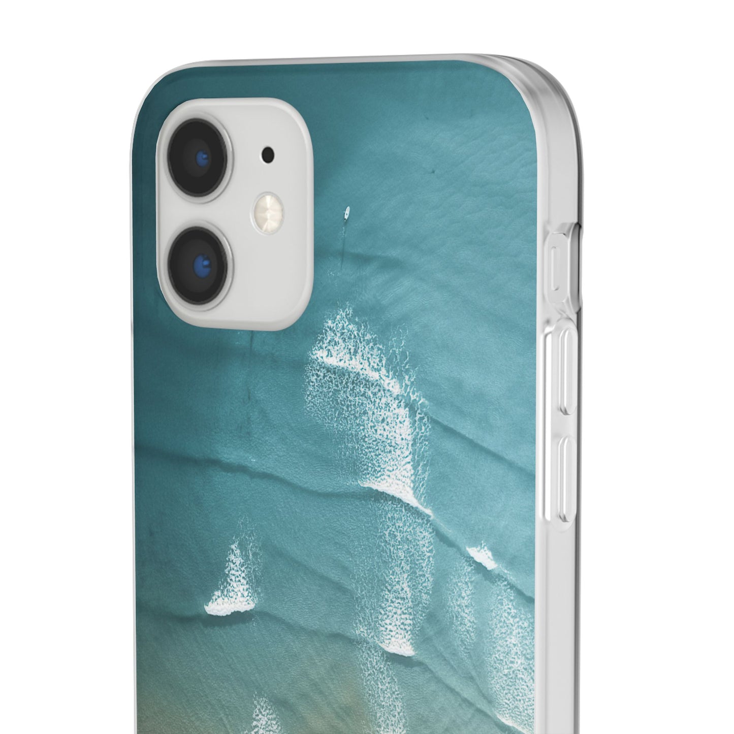 Ocean Waves Inspirational Phone Case, Beach Flexi Case, Life Quote Accessory, Coastal Decor, Gift