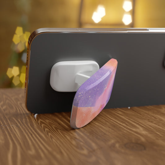Colorful Phone Grip Stand, Aesthetic Mobile Accessory, Galaxy Phone Holder, Unique Phone Grip, Trendy Phone Stand