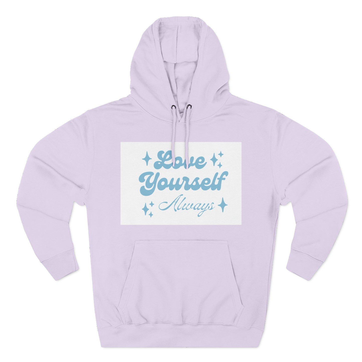 Love Yourself Fleece Hoodie | Cozy Self-Care Sweatshirt | Inspirational Apparel | Motivational Gift | Positive Vibes Hoodie