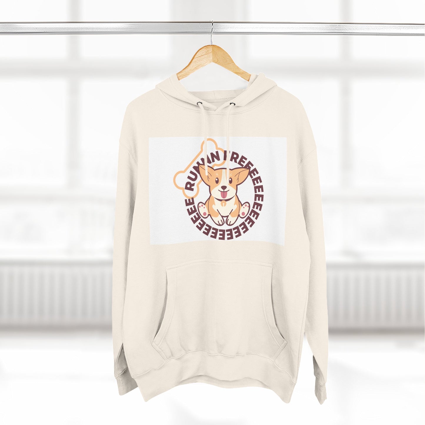 Cute Corgi Hoodie with Fun Text, Cozy Sweatshirt for Dog Lovers, Perfect Gift for Birthdays and Holidays, Fleece Sweatshirt