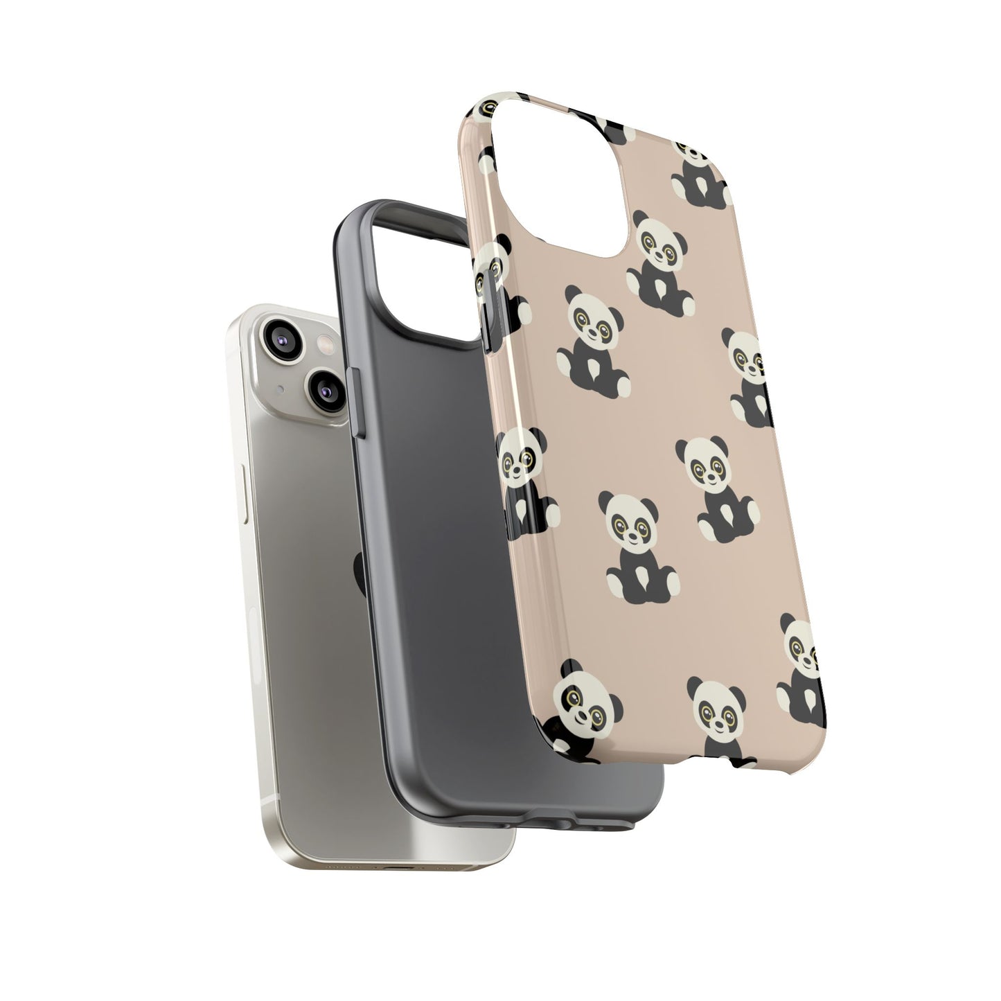 Panda Phone Case, Cute Phone Cover, Animal Print Case, Tough Phone Protector, Gift for Animal Lovers, Kawaii Aesthetic