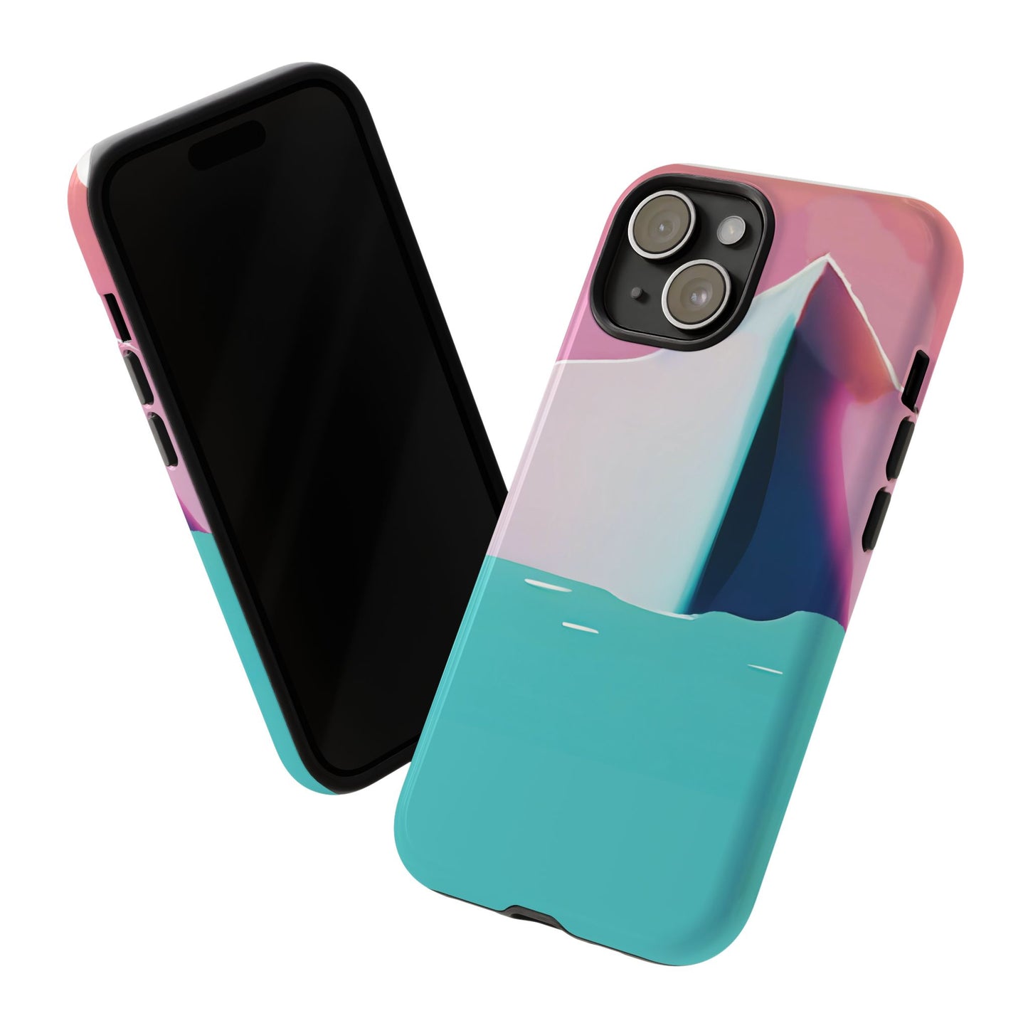Trendy Phone Case - Abstract Iceberg Design, Phone Cover, Gift for Her, Unique Tech Accessory, Cool Aesthetic