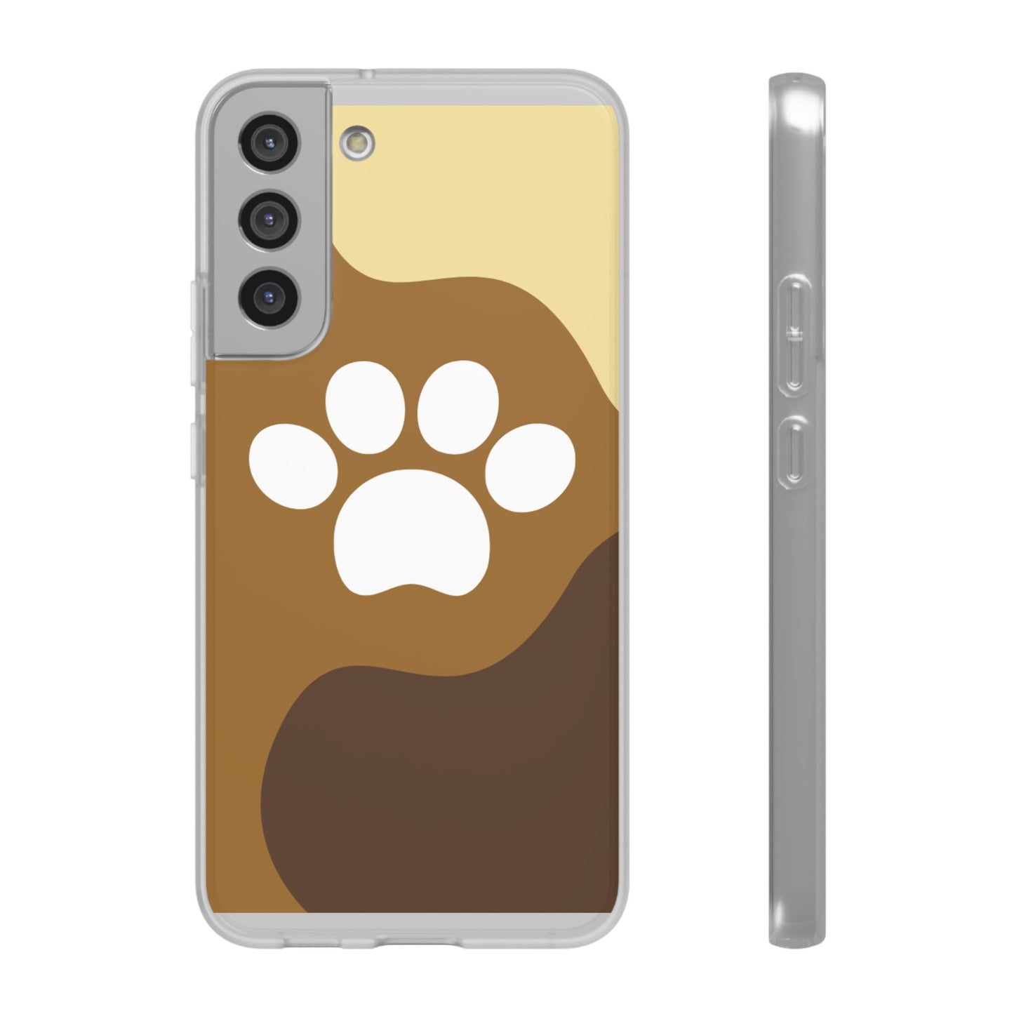 Pet Lover's Flexi Case, Cute Dog Paw Phone Cover, Animal Lover Gift, Dog Mom Accessory, Unique Pet Design Case