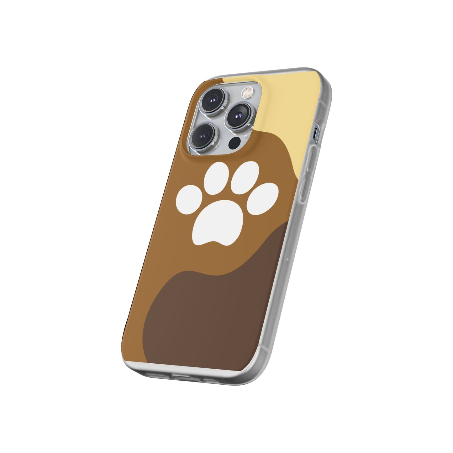 Pet Lover's Flexi Case, Cute Dog Paw Phone Cover, Animal Lover Gift, Dog Mom Accessory, Unique Pet Design Case