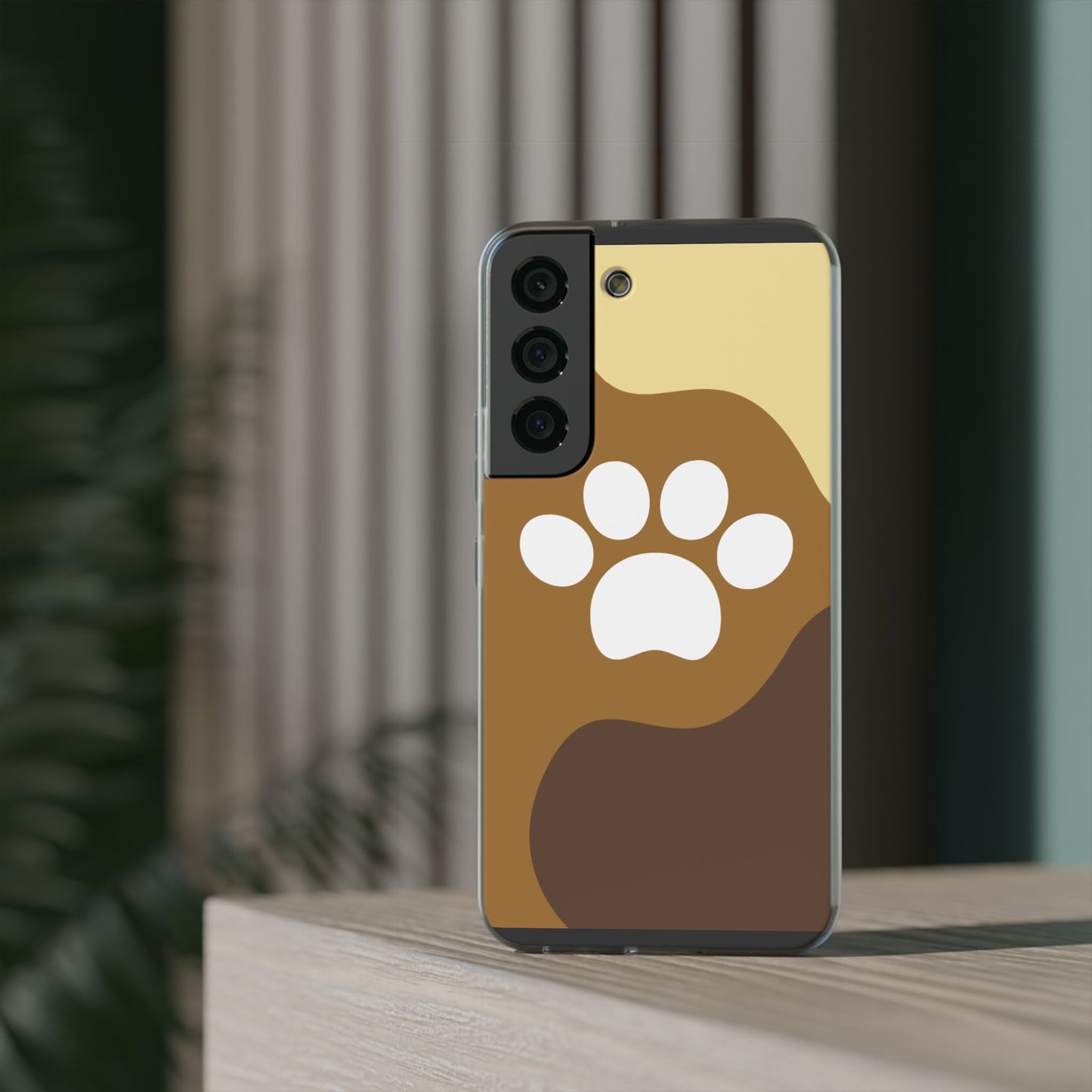 Pet Lover's Flexi Case, Cute Dog Paw Phone Cover, Animal Lover Gift, Dog Mom Accessory, Unique Pet Design Case