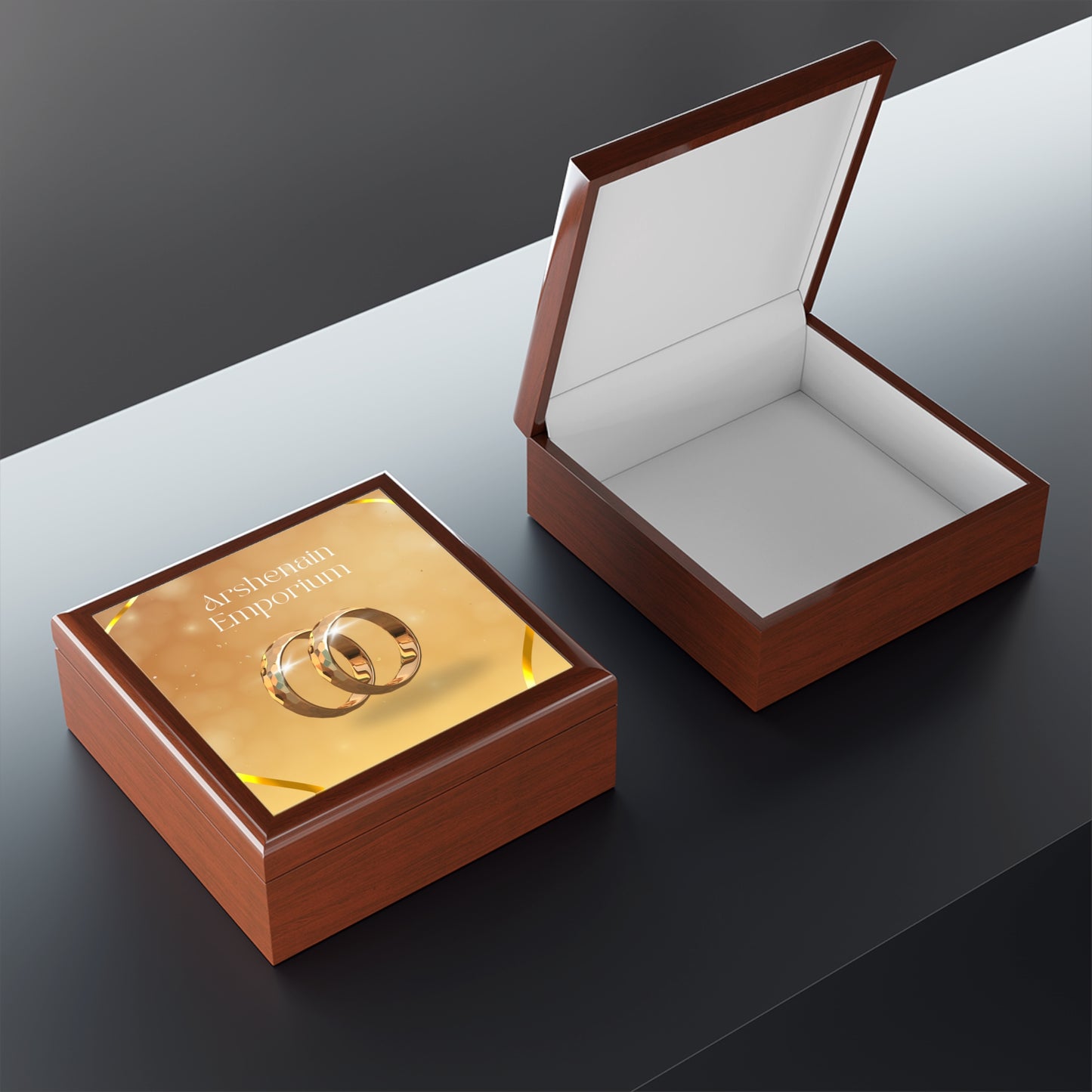 Elegant Jewelry Box for Rings, Wedding Gift, Keepsake Storage, Personalized Jewelry Organizer, Bridal Shower Decoration