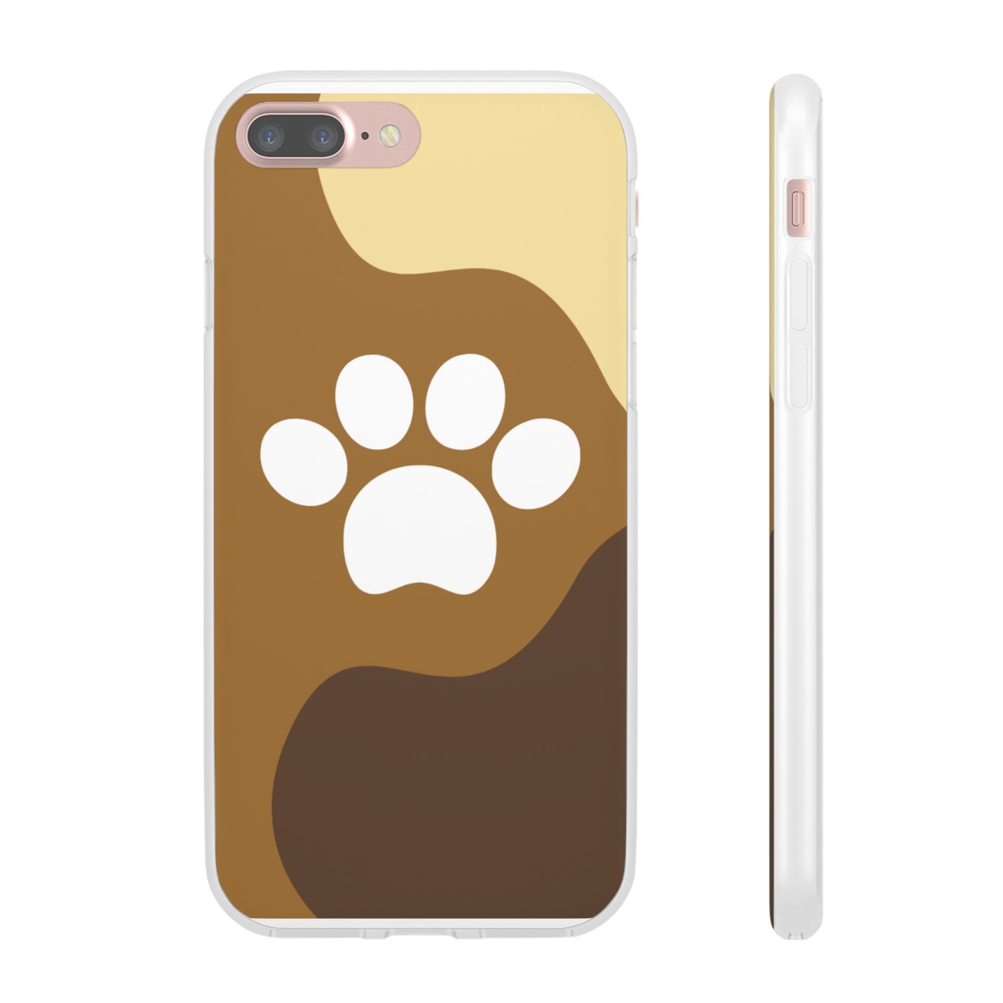 Pet Lover's Flexi Case, Cute Dog Paw Phone Cover, Animal Lover Gift, Dog Mom Accessory, Unique Pet Design Case
