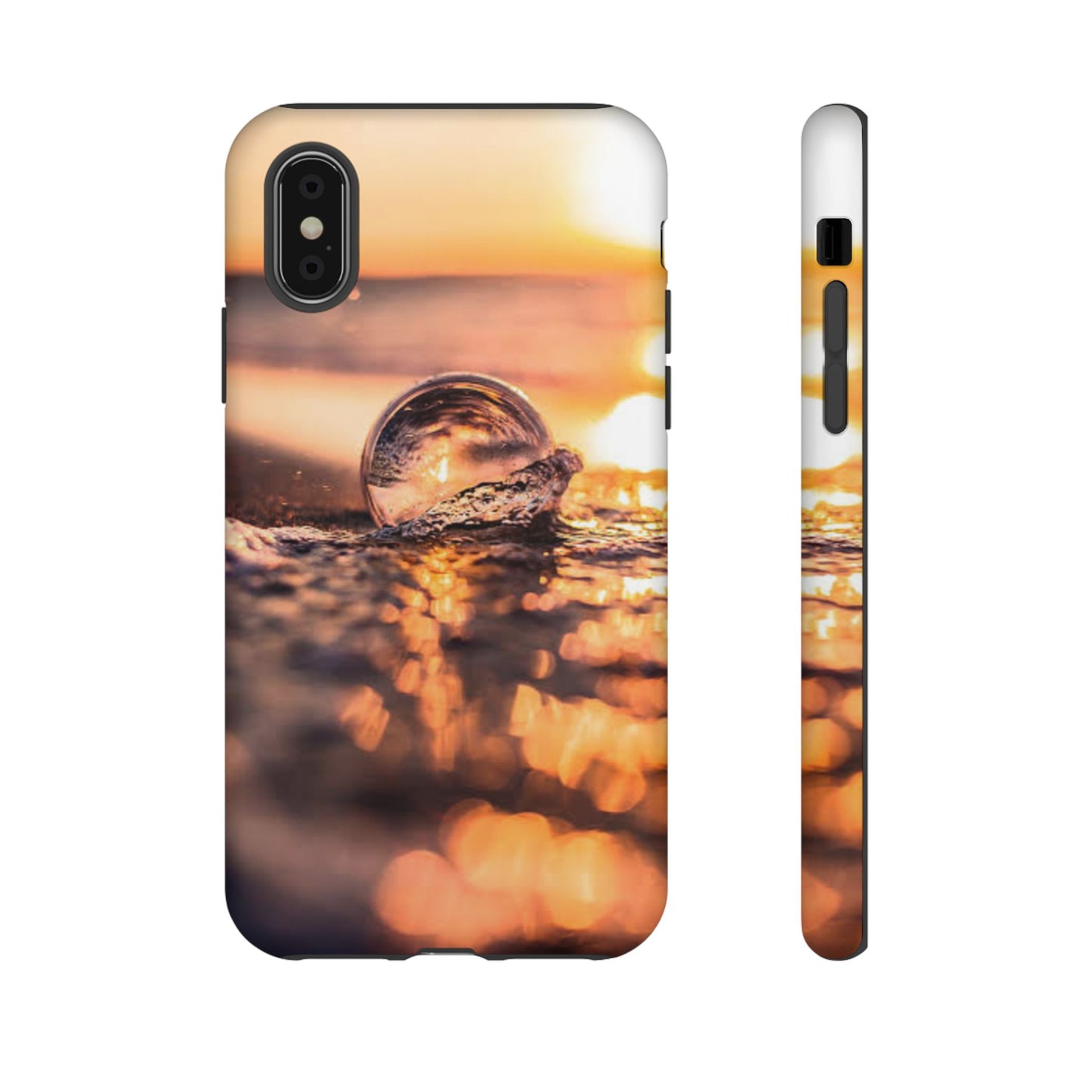 Sunset Bubble Phone Case, Tough Cases, Beach Lover Gift, Summer Vibes, Cell Phone Accessories, Unique Design, Nature Photography