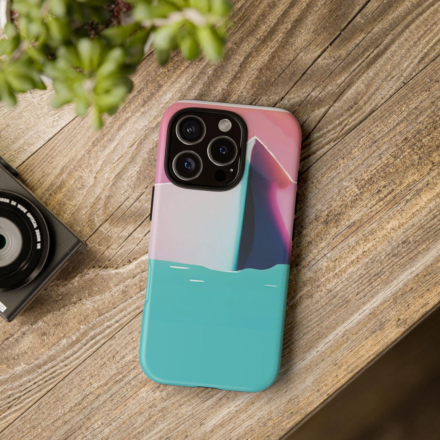 Trendy Phone Case - Abstract Iceberg Design, Phone Cover, Gift for Her, Unique Tech Accessory, Cool Aesthetic