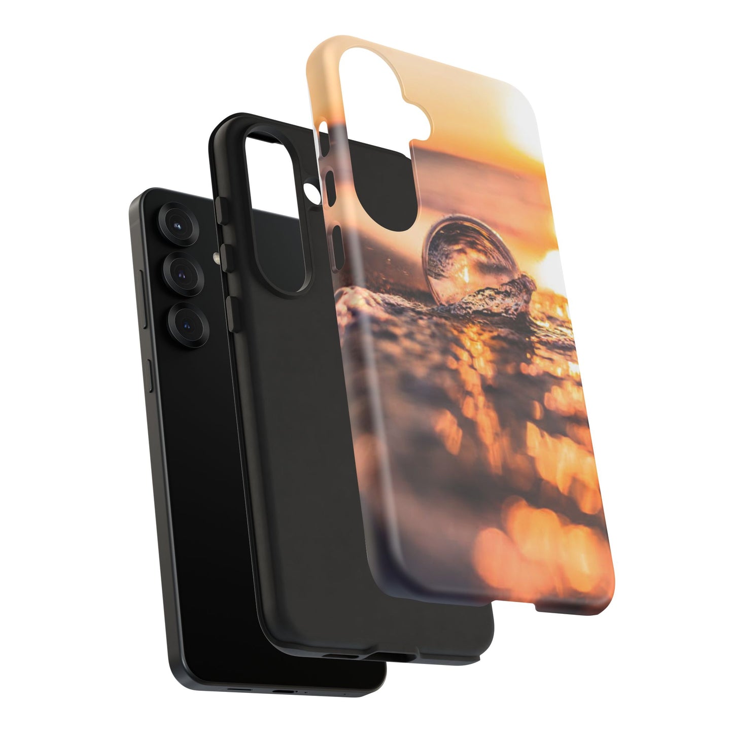 Sunset Bubble Phone Case, Tough Cases, Beach Lover Gift, Summer Vibes, Cell Phone Accessories, Unique Design, Nature Photography
