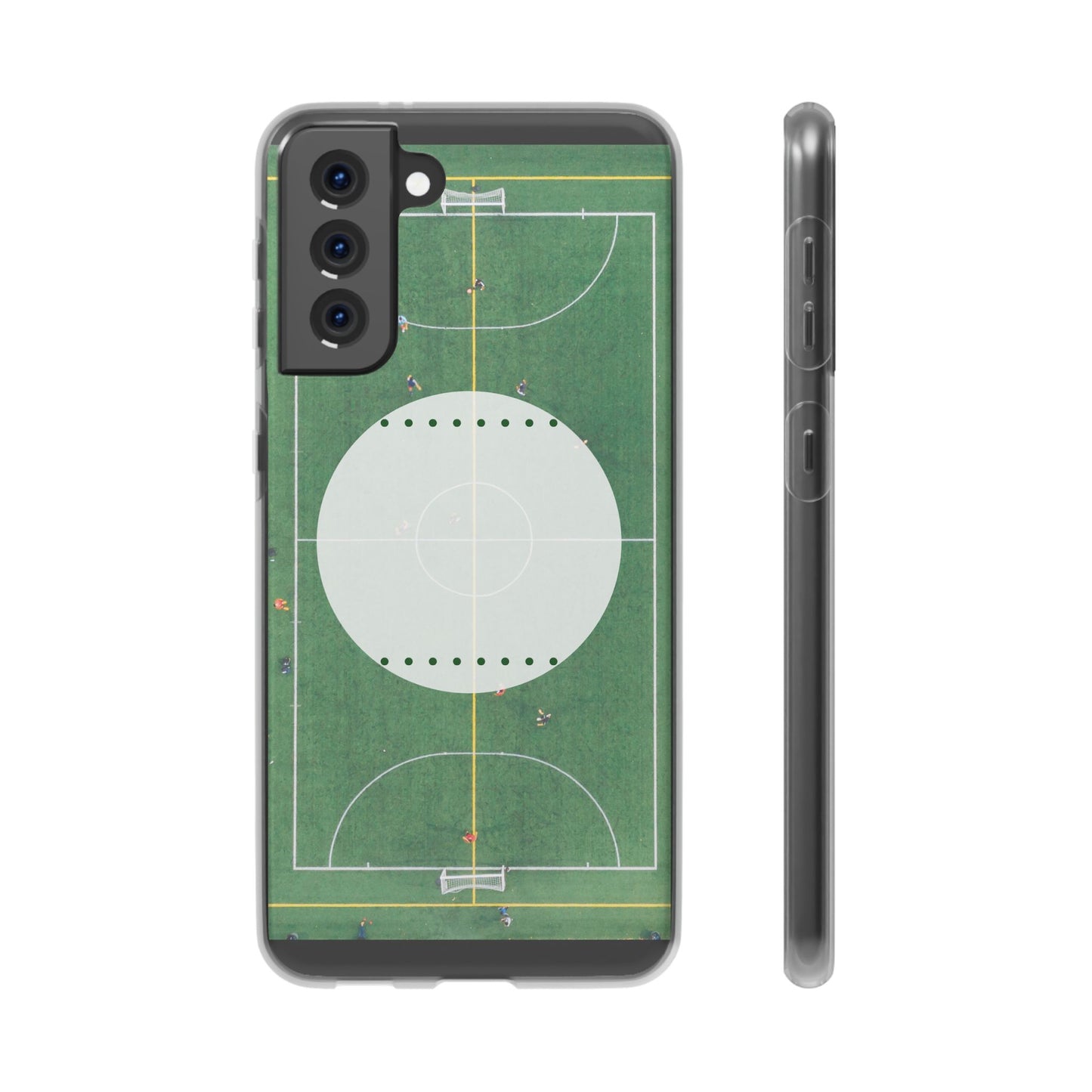 Soccer Field Phone Cases, Sporty Flexi Cases for Sports Lovers, Gift for Athletes, Unique Phone Cover, Perfect for Game Day