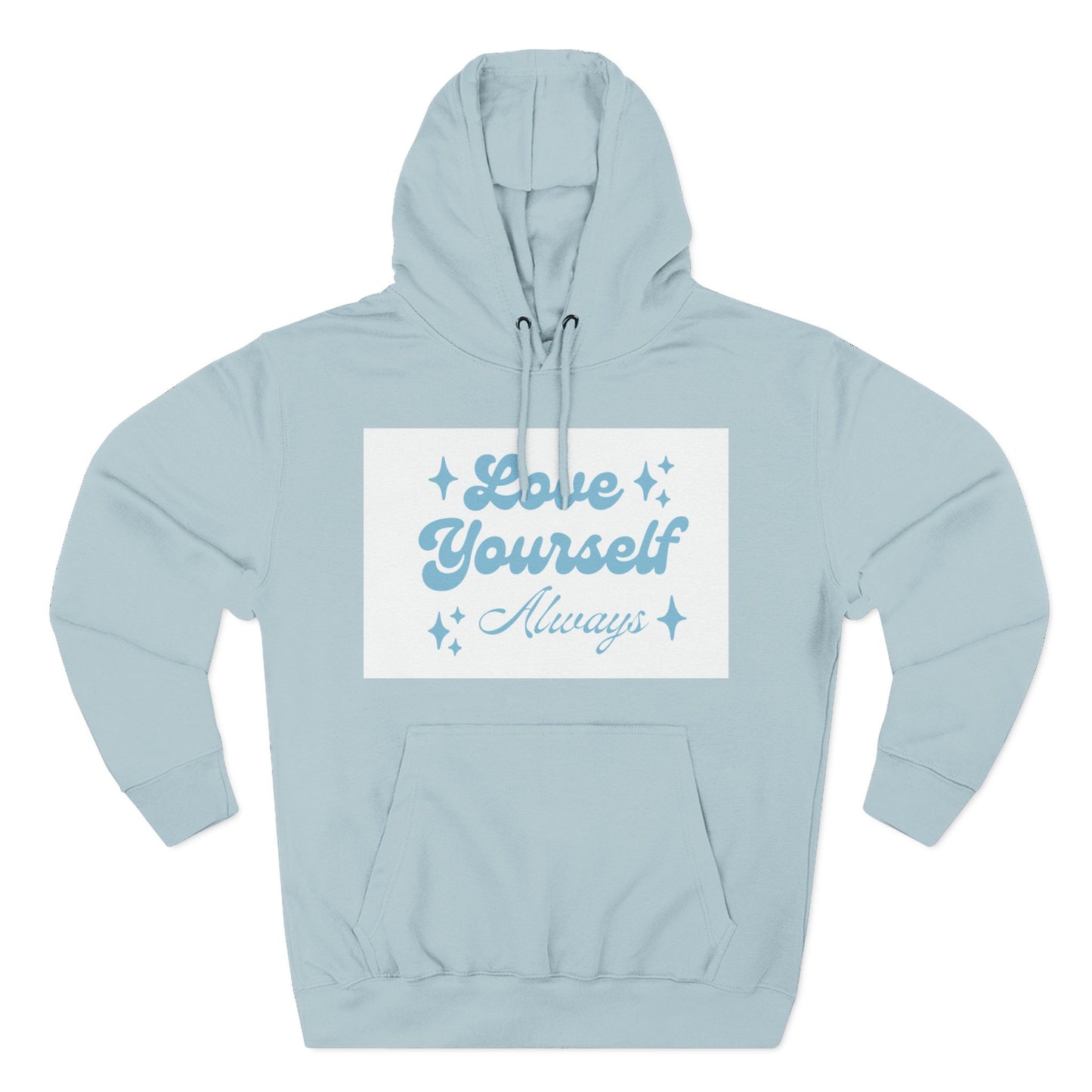 Love Yourself Fleece Hoodie | Cozy Self-Care Sweatshirt | Inspirational Apparel | Motivational Gift | Positive Vibes Hoodie