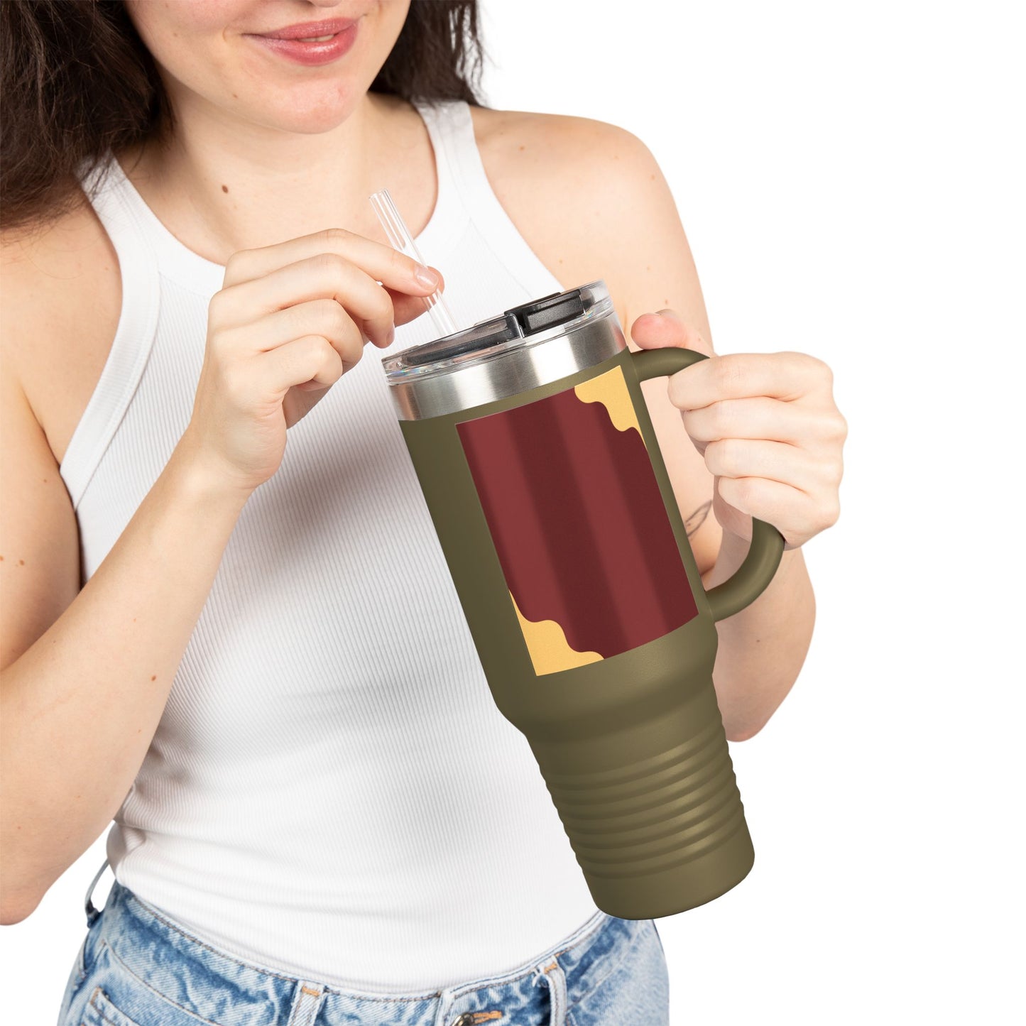 Chic Insulated Travel Mug for Coffee Lovers, Reusable Coffee Cup, Perfect for Travel, Work or Home, Eco-friendly Drinkware