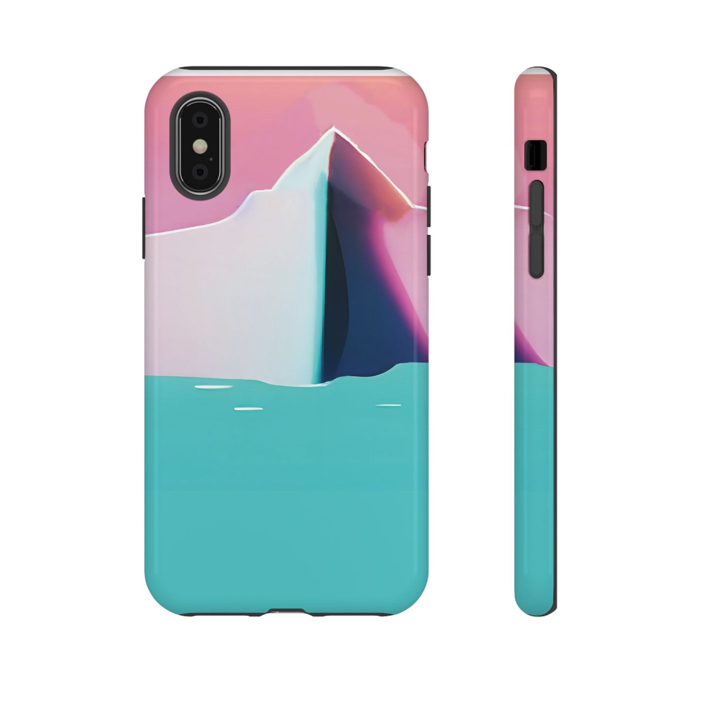 Trendy Phone Case - Abstract Iceberg Design, Phone Cover, Gift for Her, Unique Tech Accessory, Cool Aesthetic
