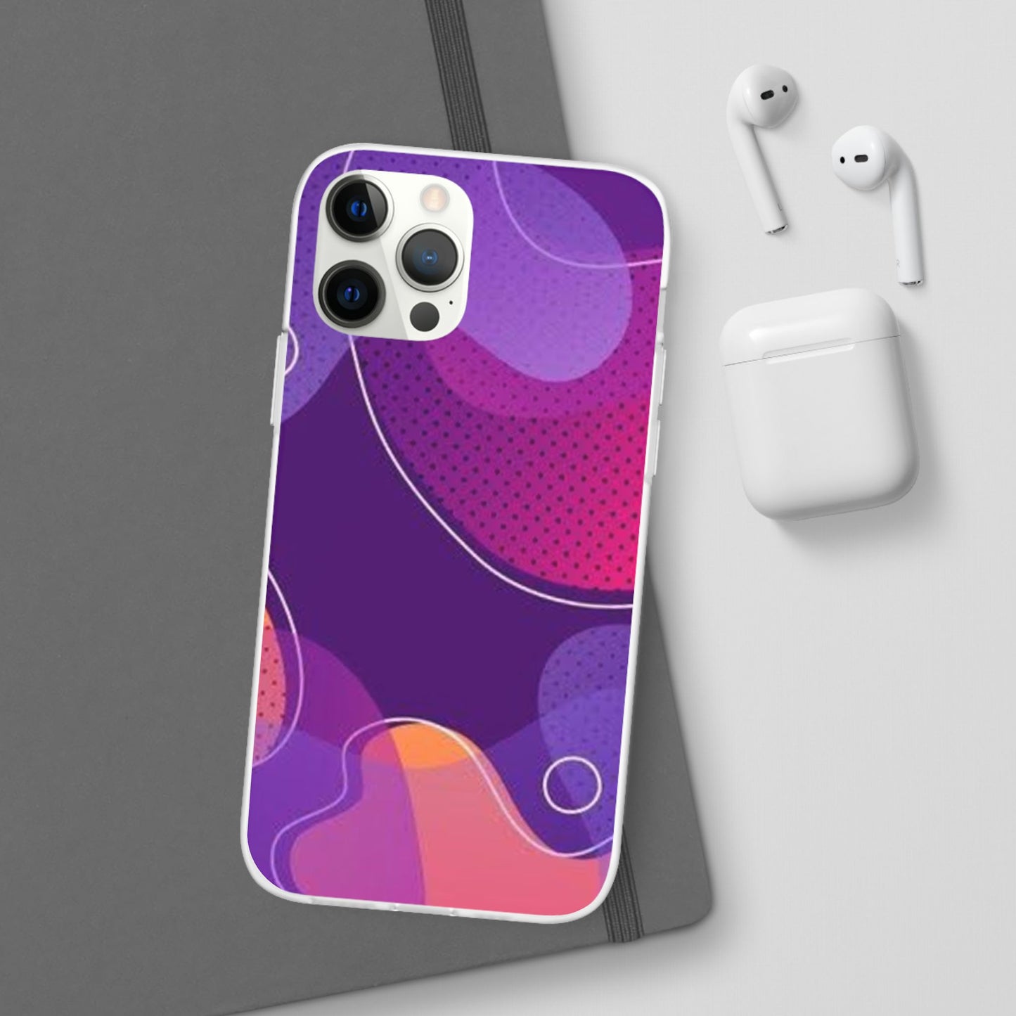 Colorful Abstract Phone Case, Trendy Smartphone Cover, Vibrant Phone Accessory, Gift for Her, Modern Trendy Design