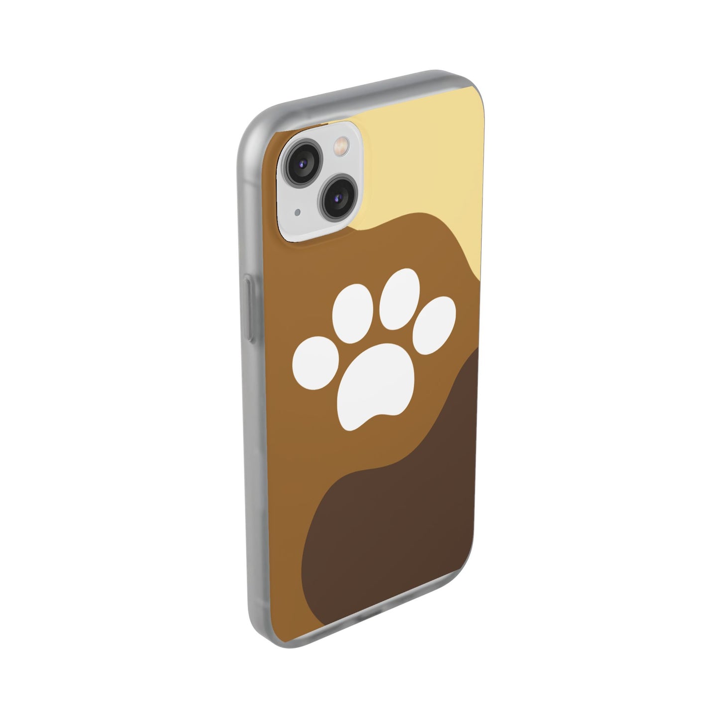 Pet Lover's Flexi Case, Cute Dog Paw Phone Cover, Animal Lover Gift, Dog Mom Accessory, Unique Pet Design Case
