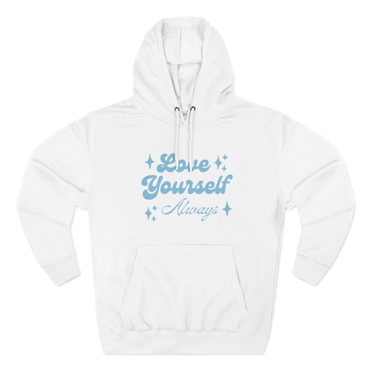 Love Yourself Fleece Hoodie | Cozy Self-Care Sweatshirt | Inspirational Apparel | Motivational Gift | Positive Vibes Hoodie
