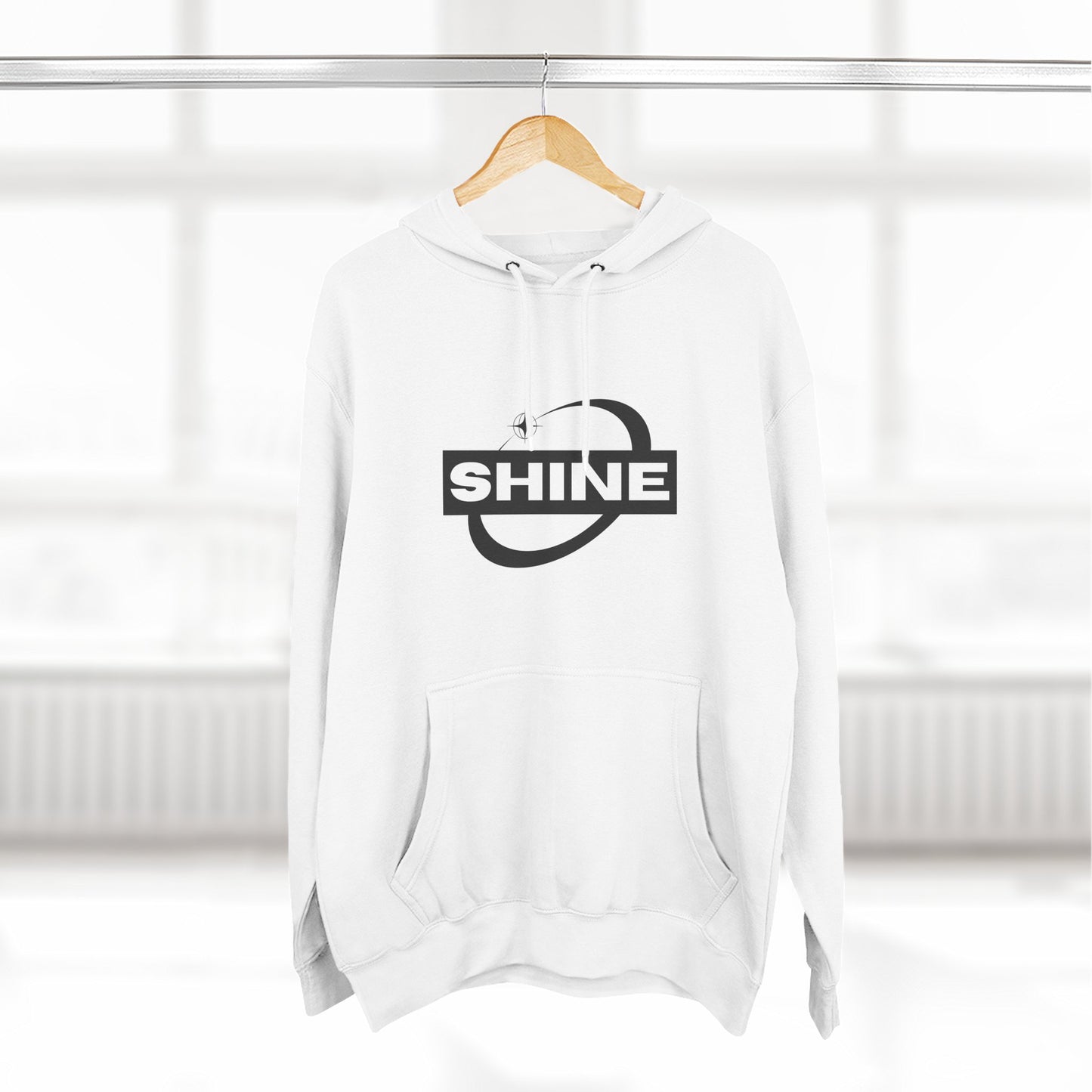 Shine & Aspire Fleece Hoodie - Cozy Sweatshirt for Inspiration, Perfect for Gifts, Winter Wear, Motivational Apparel, Casual Style