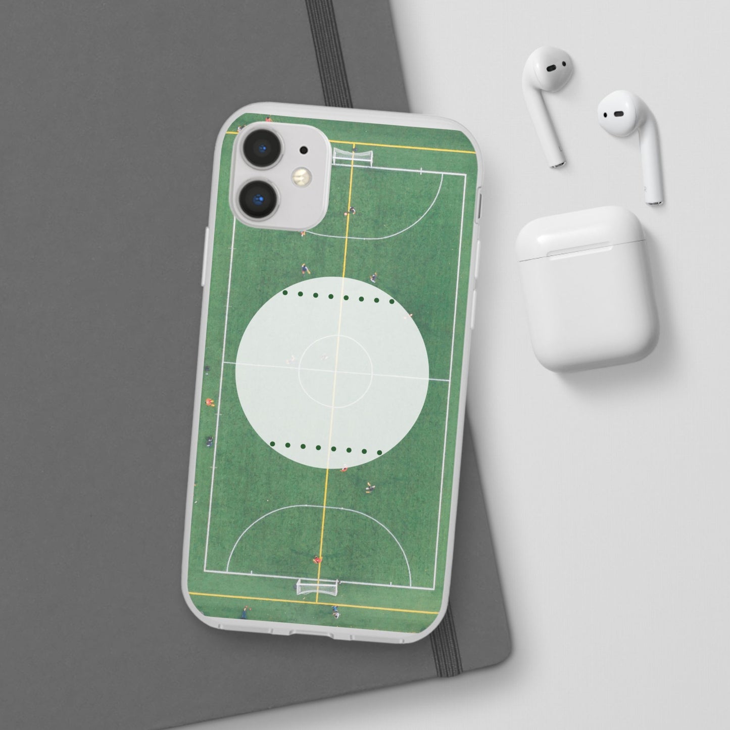 Soccer Field Phone Cases, Sporty Flexi Cases for Sports Lovers, Gift for Athletes, Unique Phone Cover, Perfect for Game Day