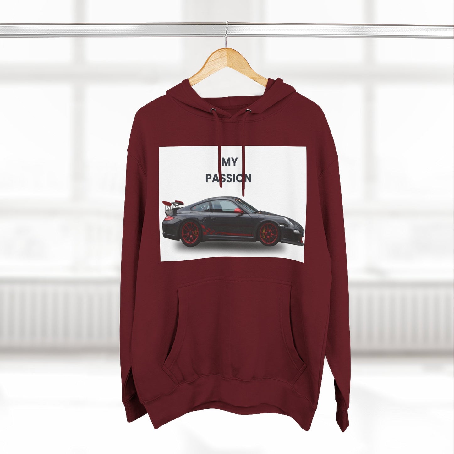 Cool Car Enthusiast Hoodie, Graphic Fleece Sweatshirt, Auto Lover Gift, Motorsport Apparel, Car-Themed Hoodie