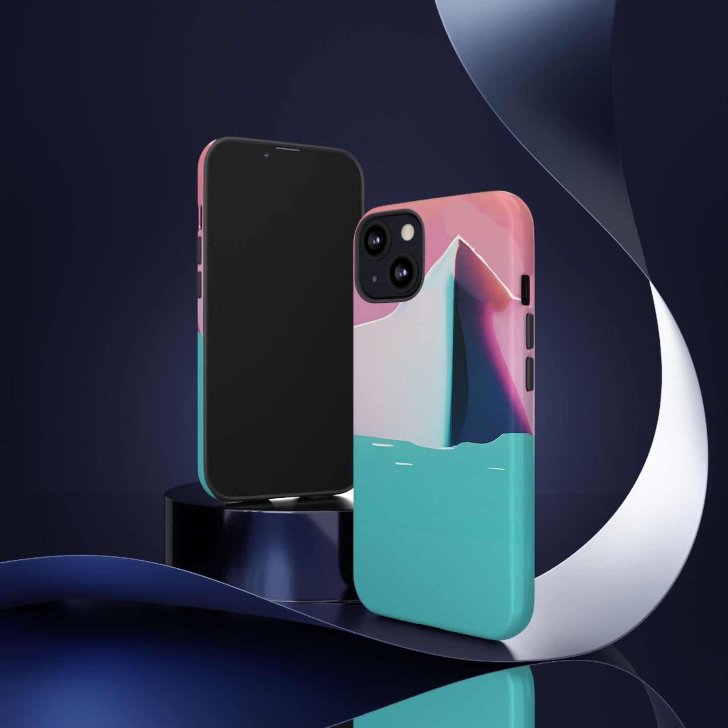Trendy Phone Case - Abstract Iceberg Design, Phone Cover, Gift for Her, Unique Tech Accessory, Cool Aesthetic