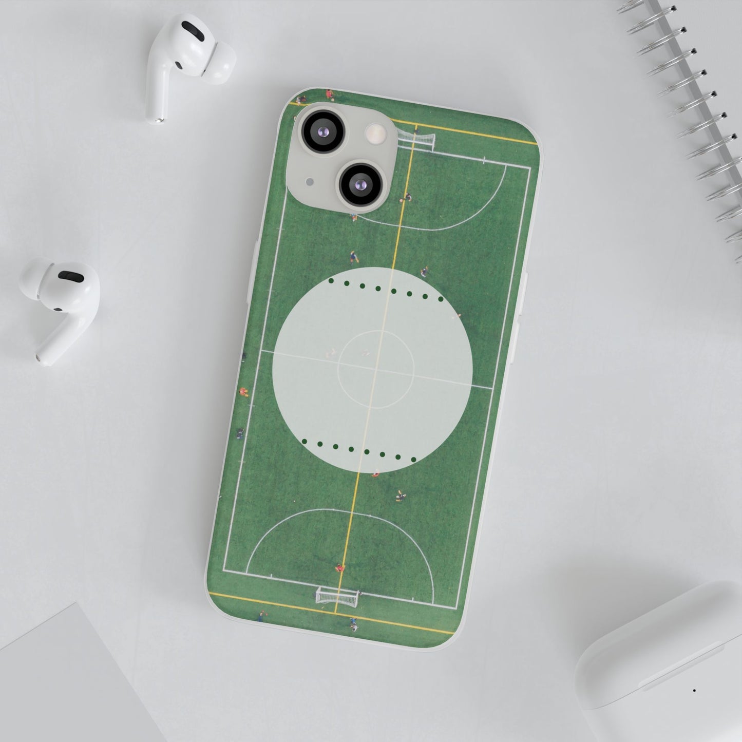 Soccer Field Phone Cases, Sporty Flexi Cases for Sports Lovers, Gift for Athletes, Unique Phone Cover, Perfect for Game Day