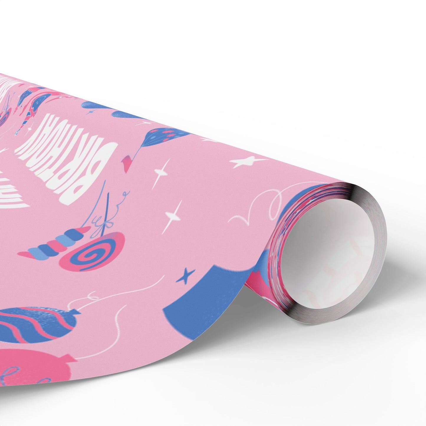 Birthday Colorful Wrapping Paper Roll for Any Occasion, Gift Wrap, Pink Party Wrap, Birthday, Baby Shower, Holidays, Scrapbooking