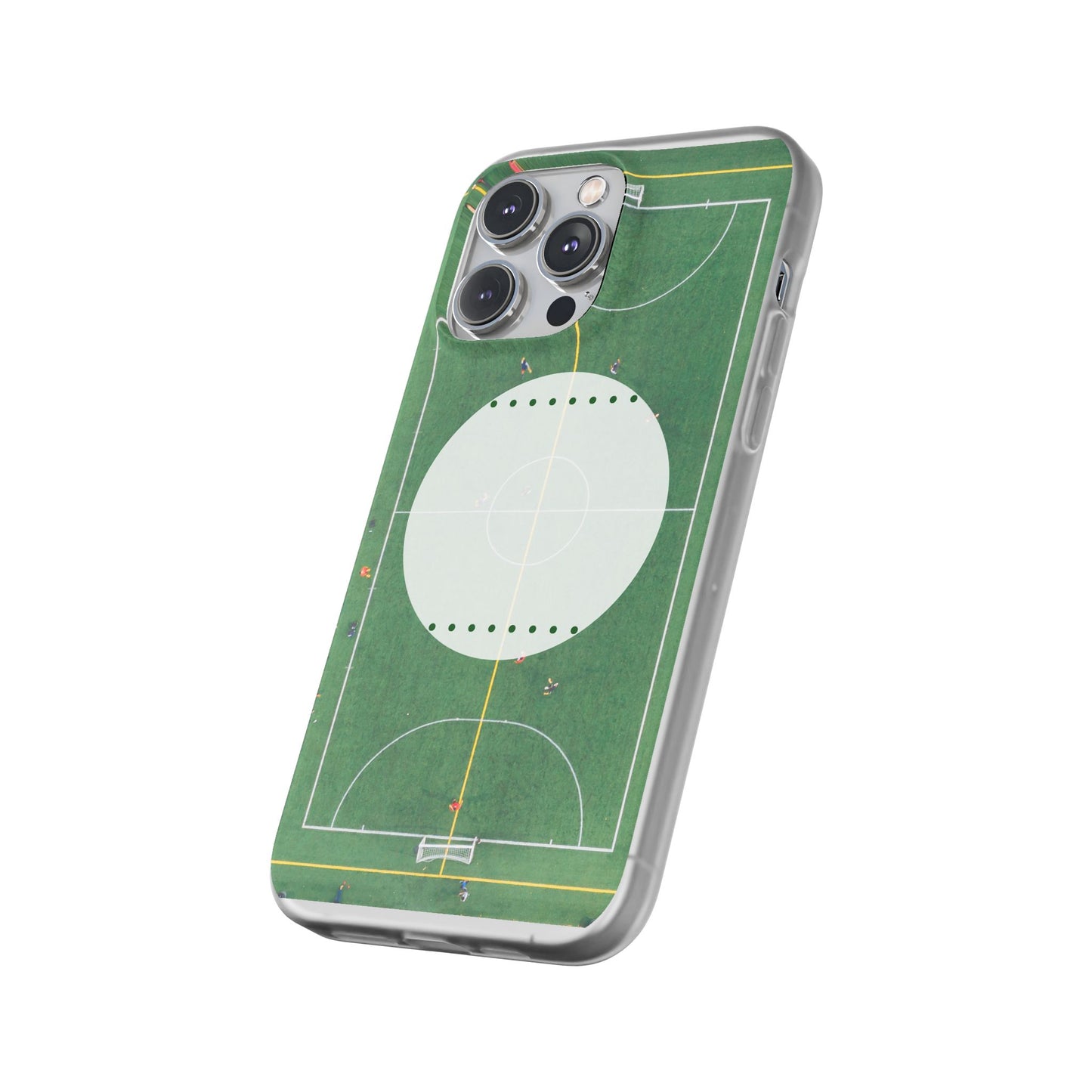 Soccer Field Phone Cases, Sporty Flexi Cases for Sports Lovers, Gift for Athletes, Unique Phone Cover, Perfect for Game Day