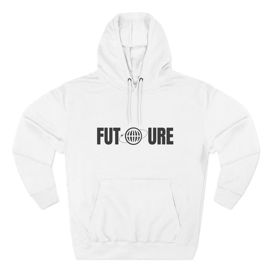 Futuristic Three-Panel Fleece Hoodie, Cozy Fashion, Streetwear Style, Gift for Trendsetters, Everyday Comfort
