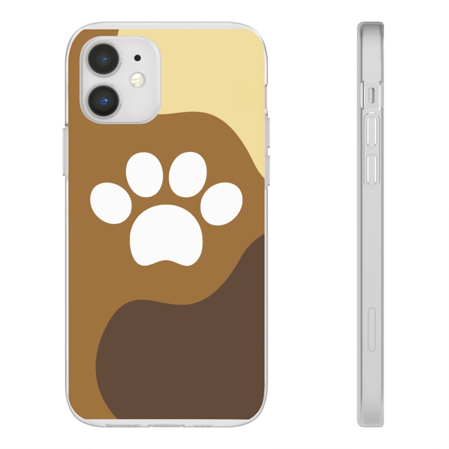 Pet Lover's Flexi Case, Cute Dog Paw Phone Cover, Animal Lover Gift, Dog Mom Accessory, Unique Pet Design Case