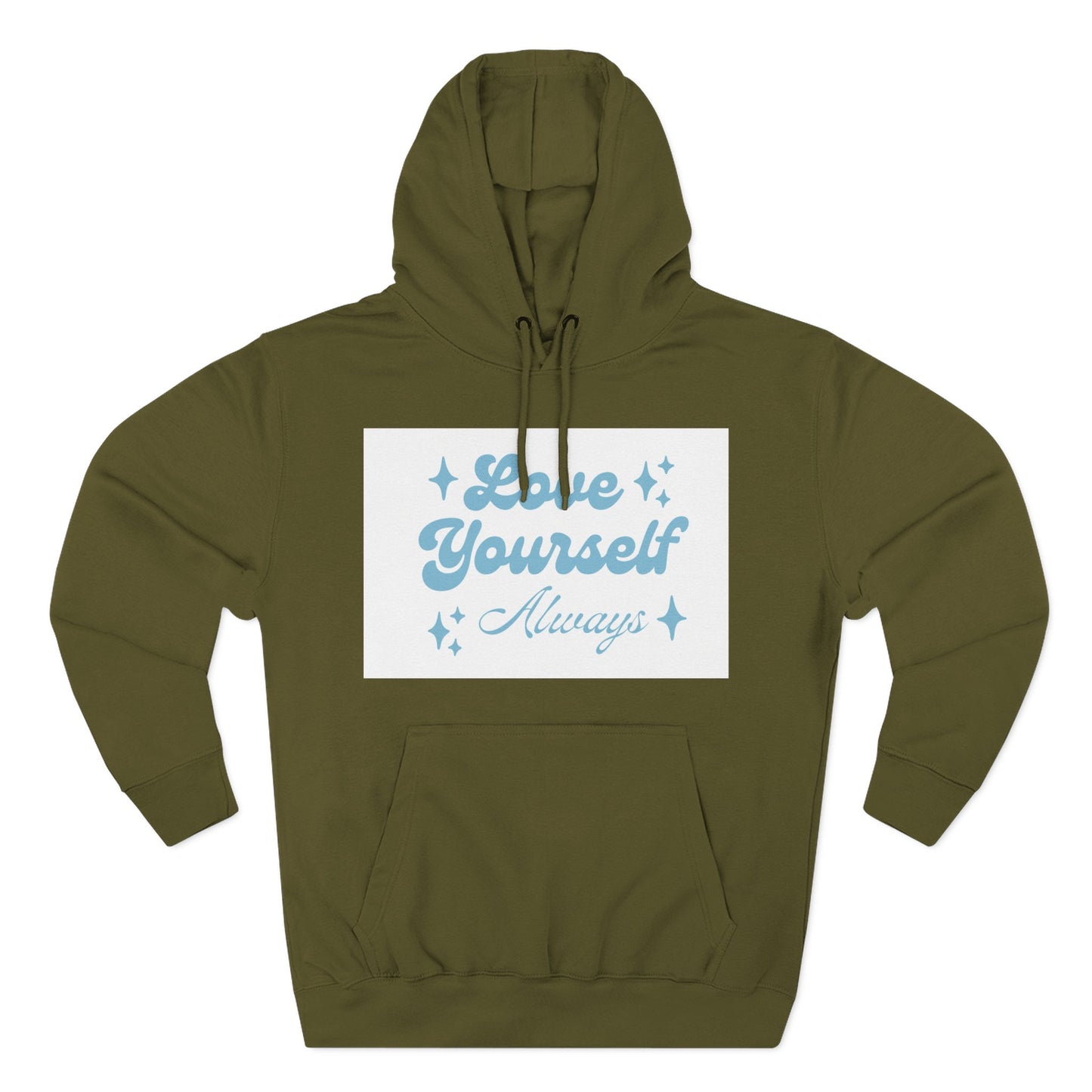 Love Yourself Fleece Hoodie | Cozy Self-Care Sweatshirt | Inspirational Apparel | Motivational Gift | Positive Vibes Hoodie