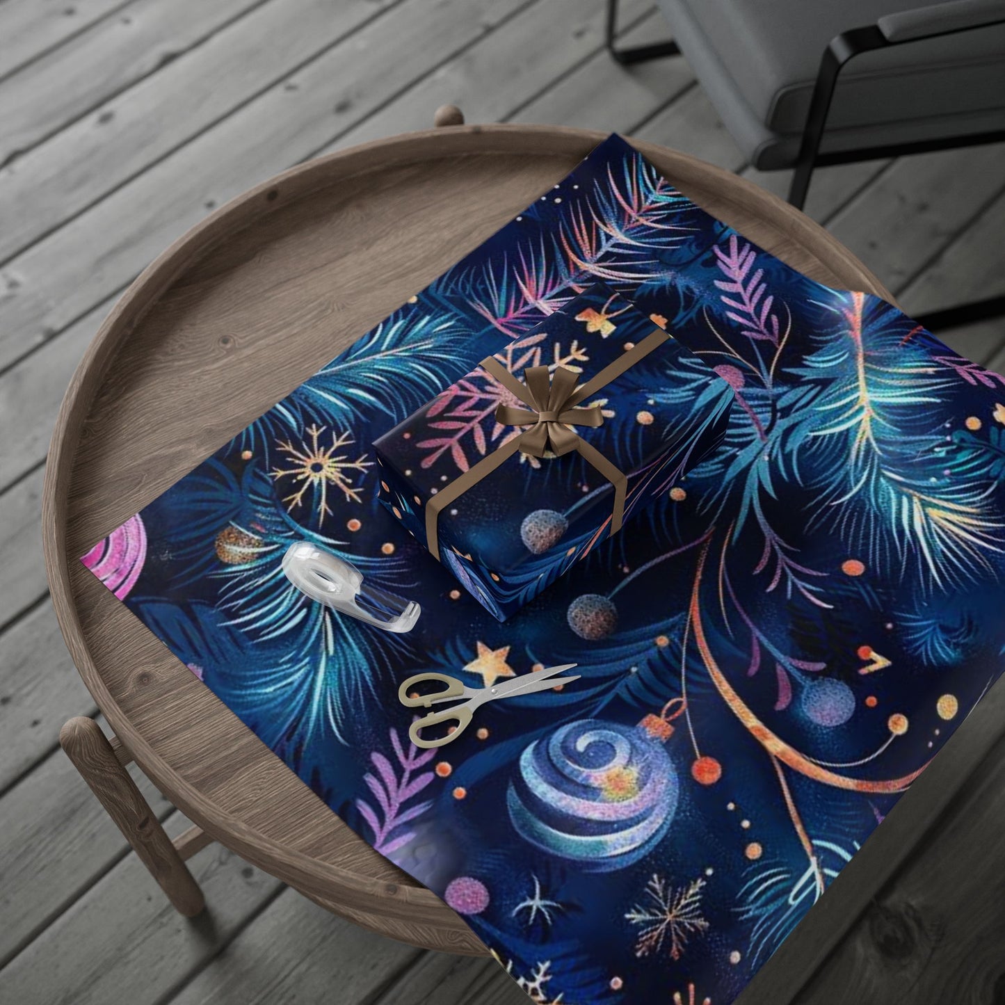 Beautifully Festive Wrapping Paper / Unique Gift Wrap for Holidays, Birthdays, Parties, Christmas, New Year Celebrations