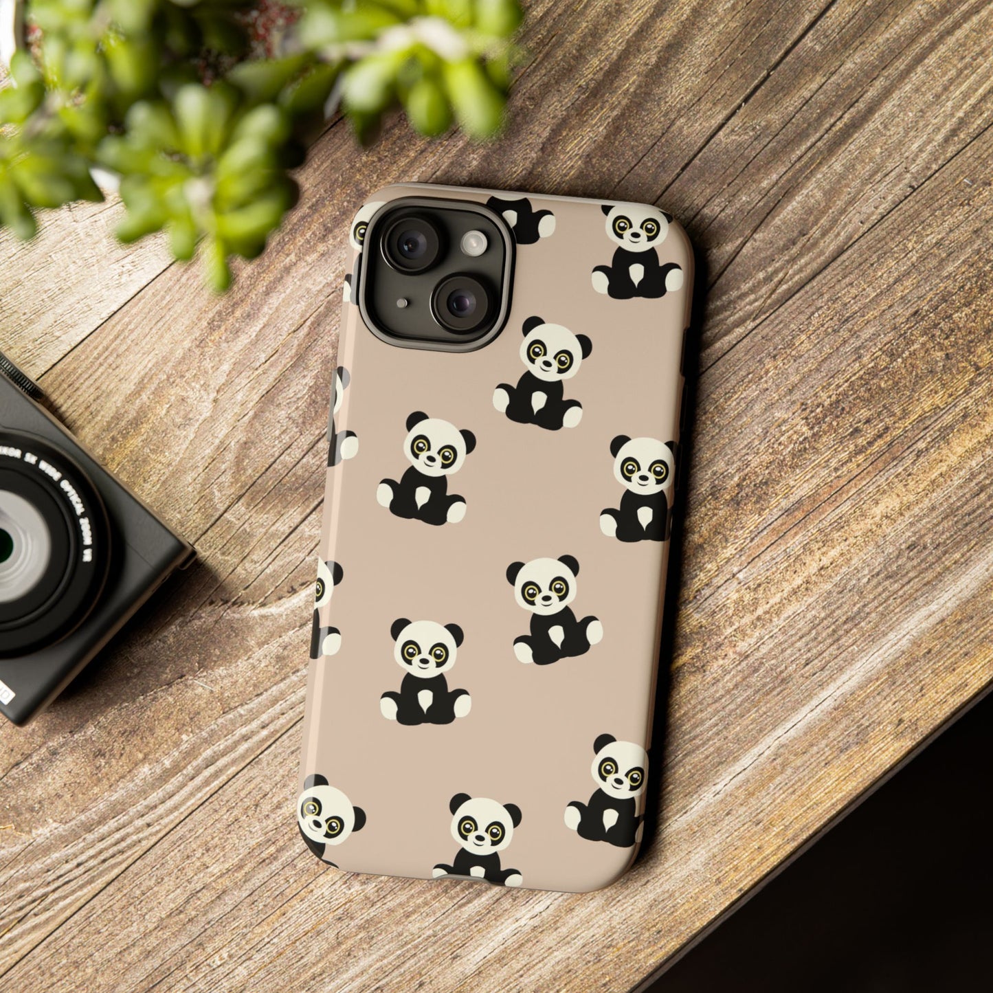 Panda Phone Case, Cute Phone Cover, Animal Print Case, Tough Phone Protector, Gift for Animal Lovers, Kawaii Aesthetic