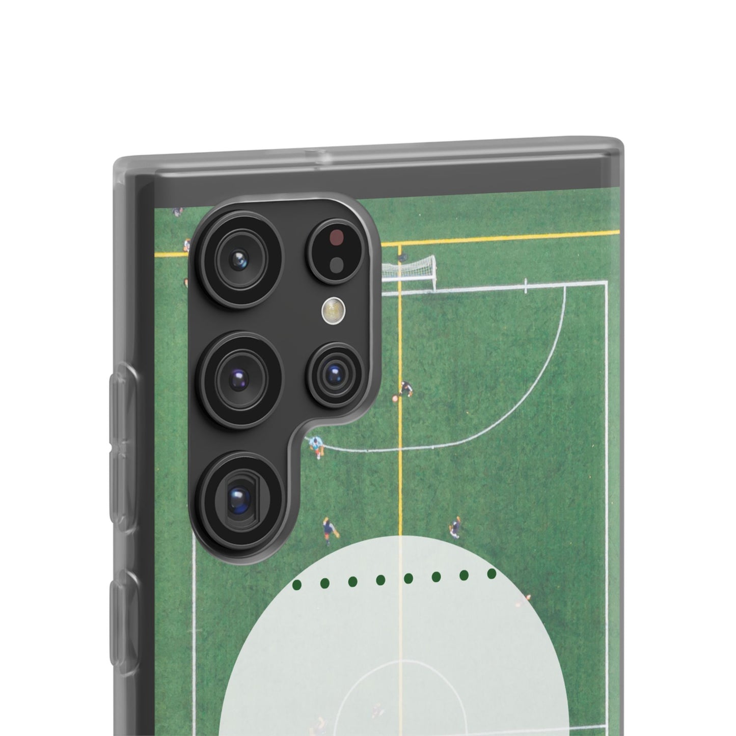 Soccer Field Phone Cases, Sporty Flexi Cases for Sports Lovers, Gift for Athletes, Unique Phone Cover, Perfect for Game Day