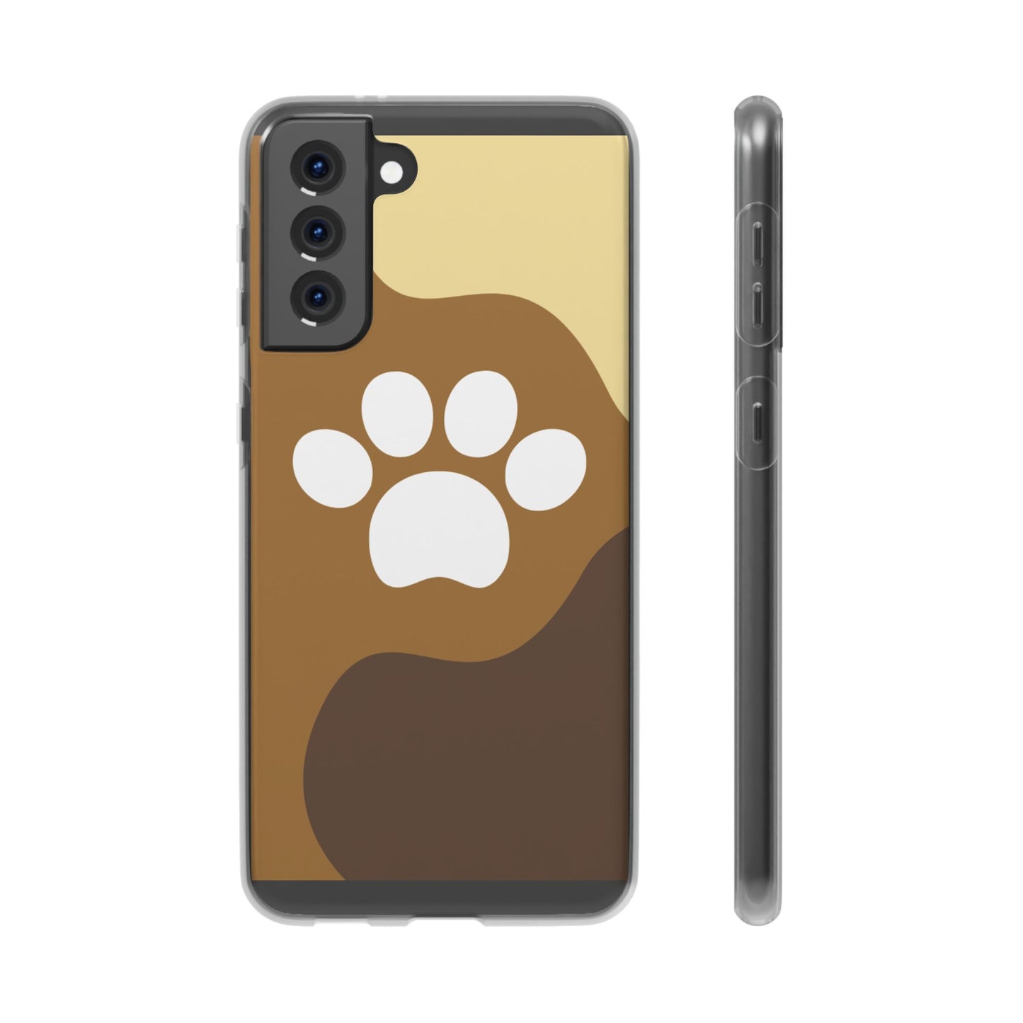 Pet Lover's Flexi Case, Cute Dog Paw Phone Cover, Animal Lover Gift, Dog Mom Accessory, Unique Pet Design Case