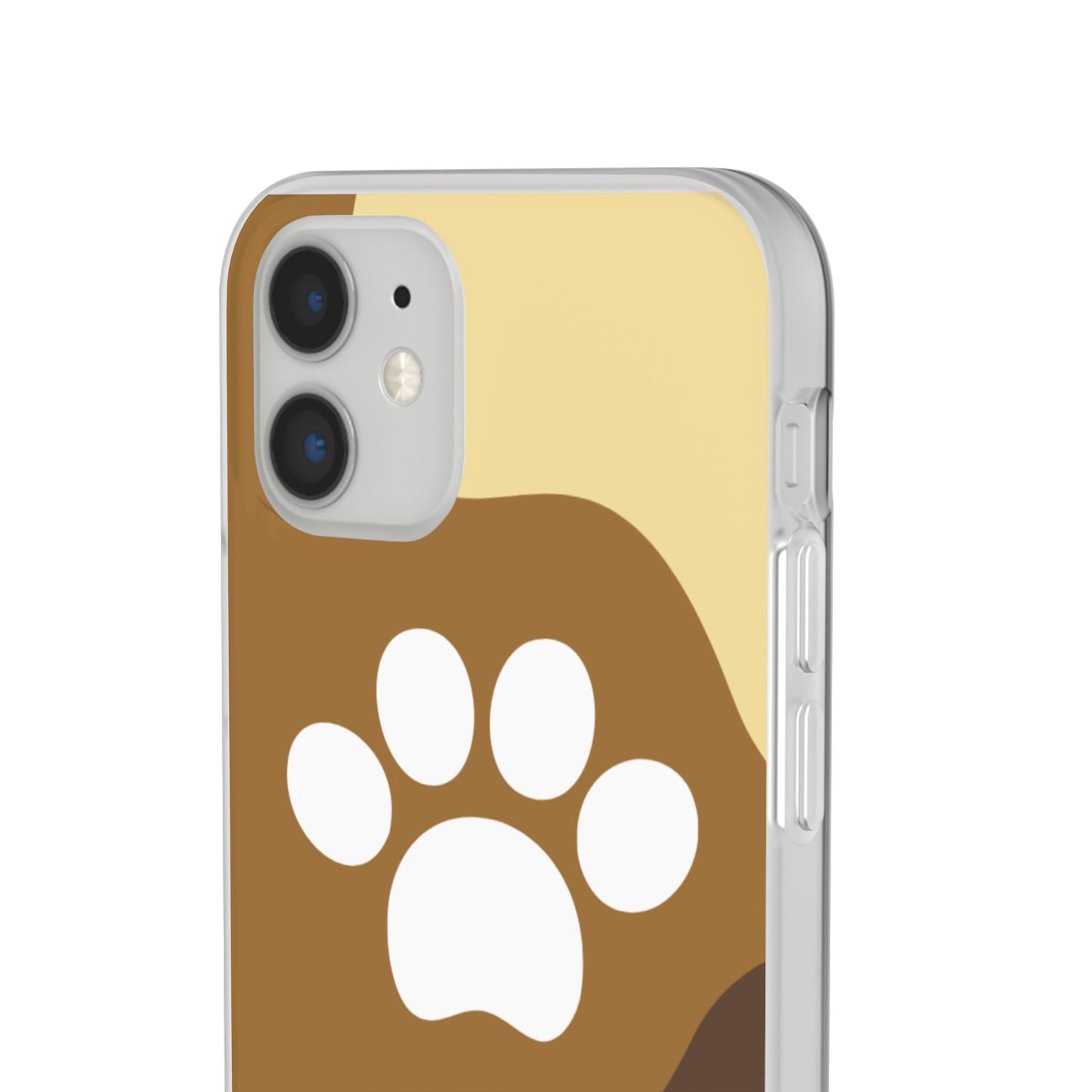 Pet Lover's Flexi Case, Cute Dog Paw Phone Cover, Animal Lover Gift, Dog Mom Accessory, Unique Pet Design Case