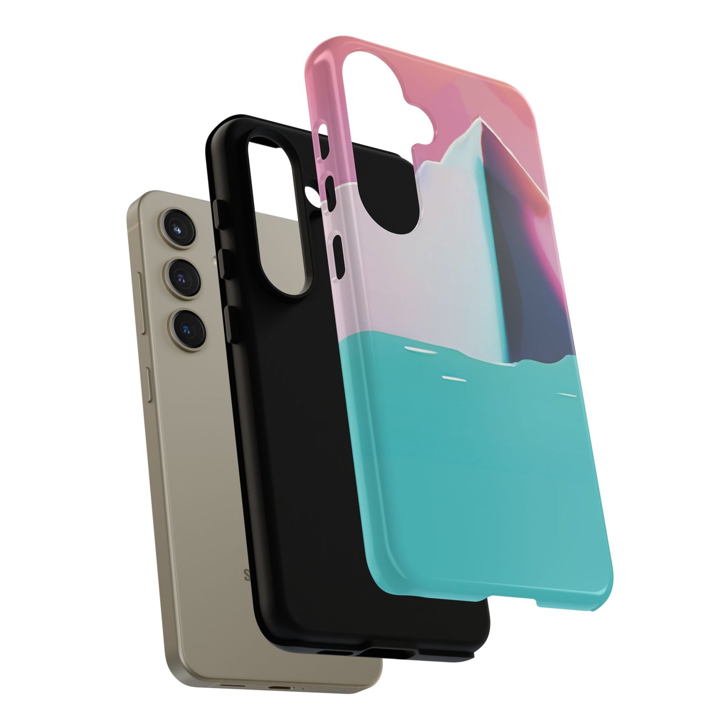 Trendy Phone Case - Abstract Iceberg Design, Phone Cover, Gift for Her, Unique Tech Accessory, Cool Aesthetic