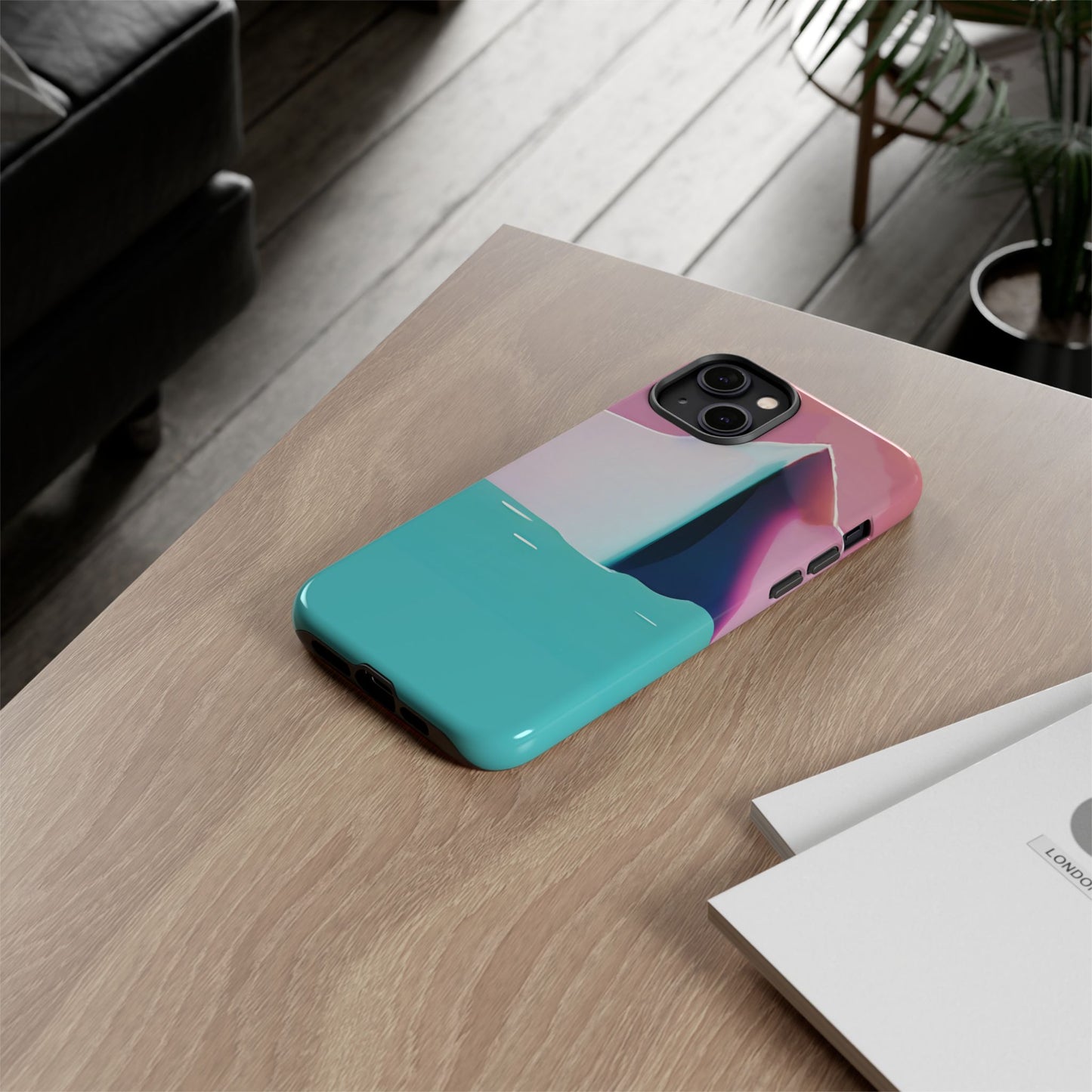 Trendy Phone Case - Abstract Iceberg Design, Phone Cover, Gift for Her, Unique Tech Accessory, Cool Aesthetic