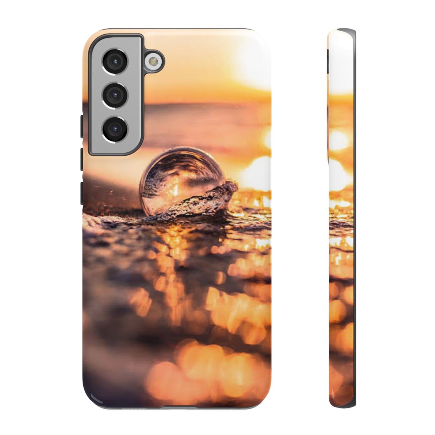 Sunset Bubble Phone Case, Tough Cases, Beach Lover Gift, Summer Vibes, Cell Phone Accessories, Unique Design, Nature Photography