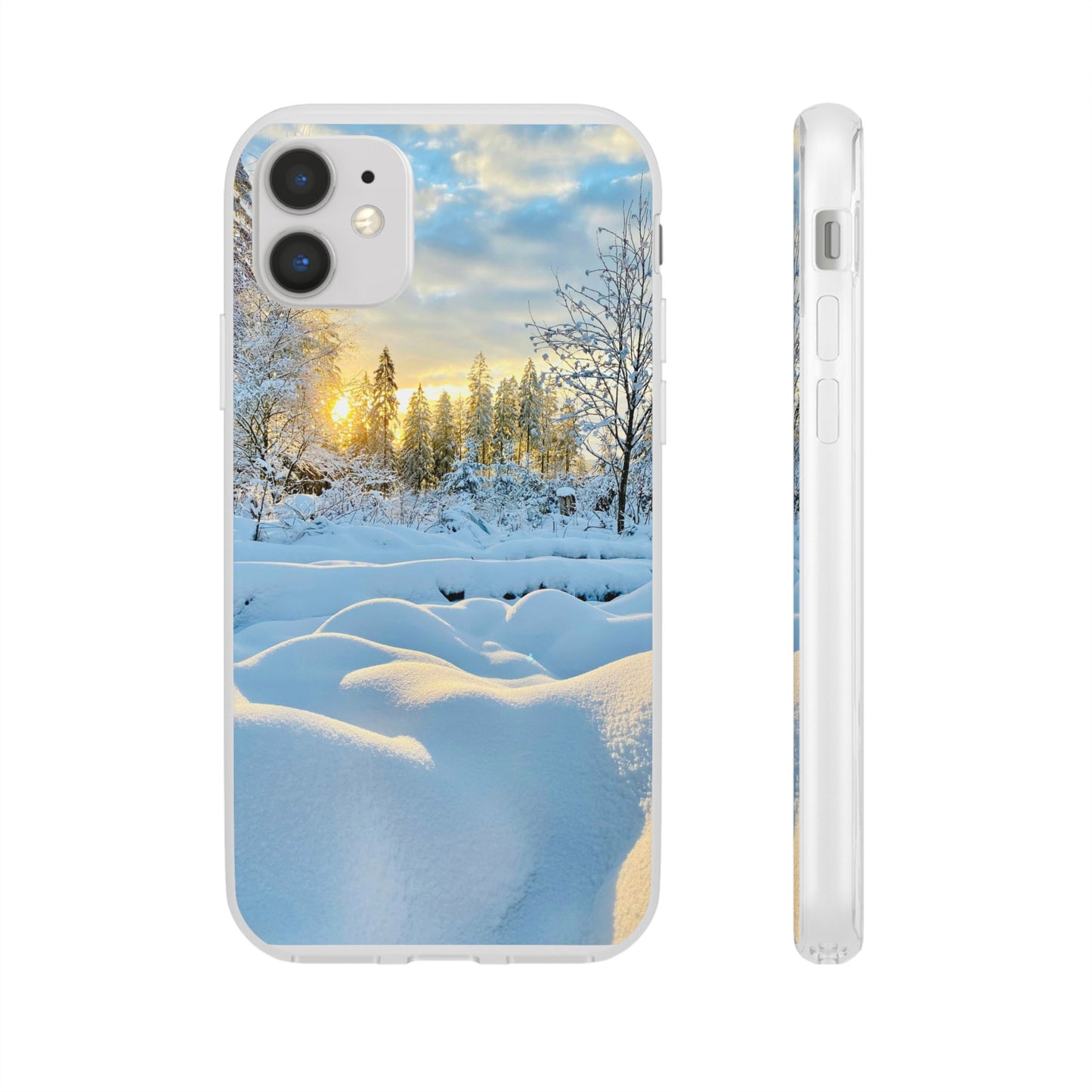 Winter Landscape Flexi Cases, Nature Phone Cover, Scenic Case, Holiday Gift, Seasonal Accessory, Outdoor Lover's Item