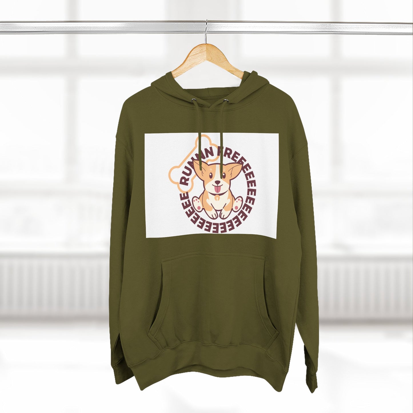 Cute Corgi Hoodie with Fun Text, Cozy Sweatshirt for Dog Lovers, Perfect Gift for Birthdays and Holidays, Fleece Sweatshirt