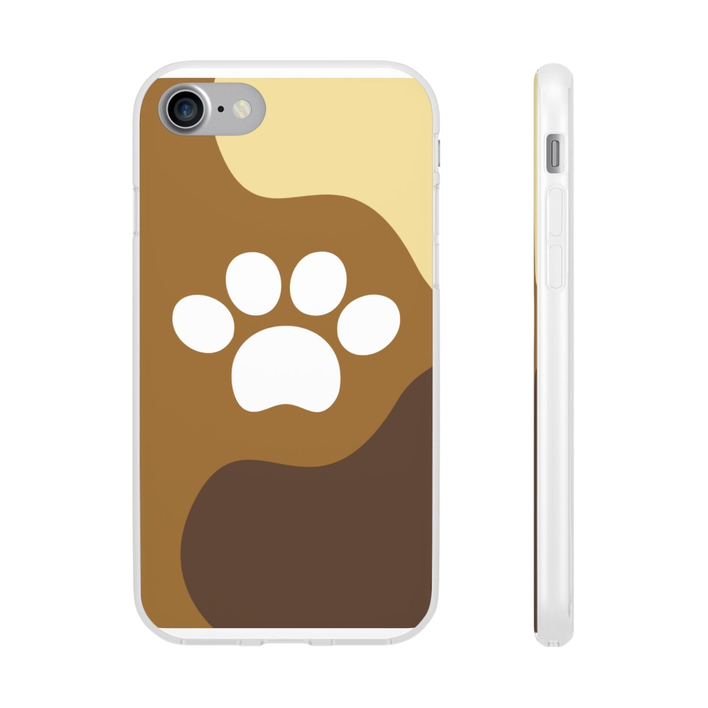 Pet Lover's Flexi Case, Cute Dog Paw Phone Cover, Animal Lover Gift, Dog Mom Accessory, Unique Pet Design Case