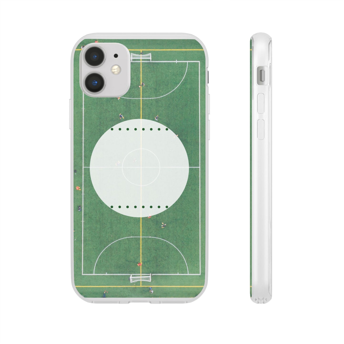 Soccer Field Phone Cases, Sporty Flexi Cases for Sports Lovers, Gift for Athletes, Unique Phone Cover, Perfect for Game Day