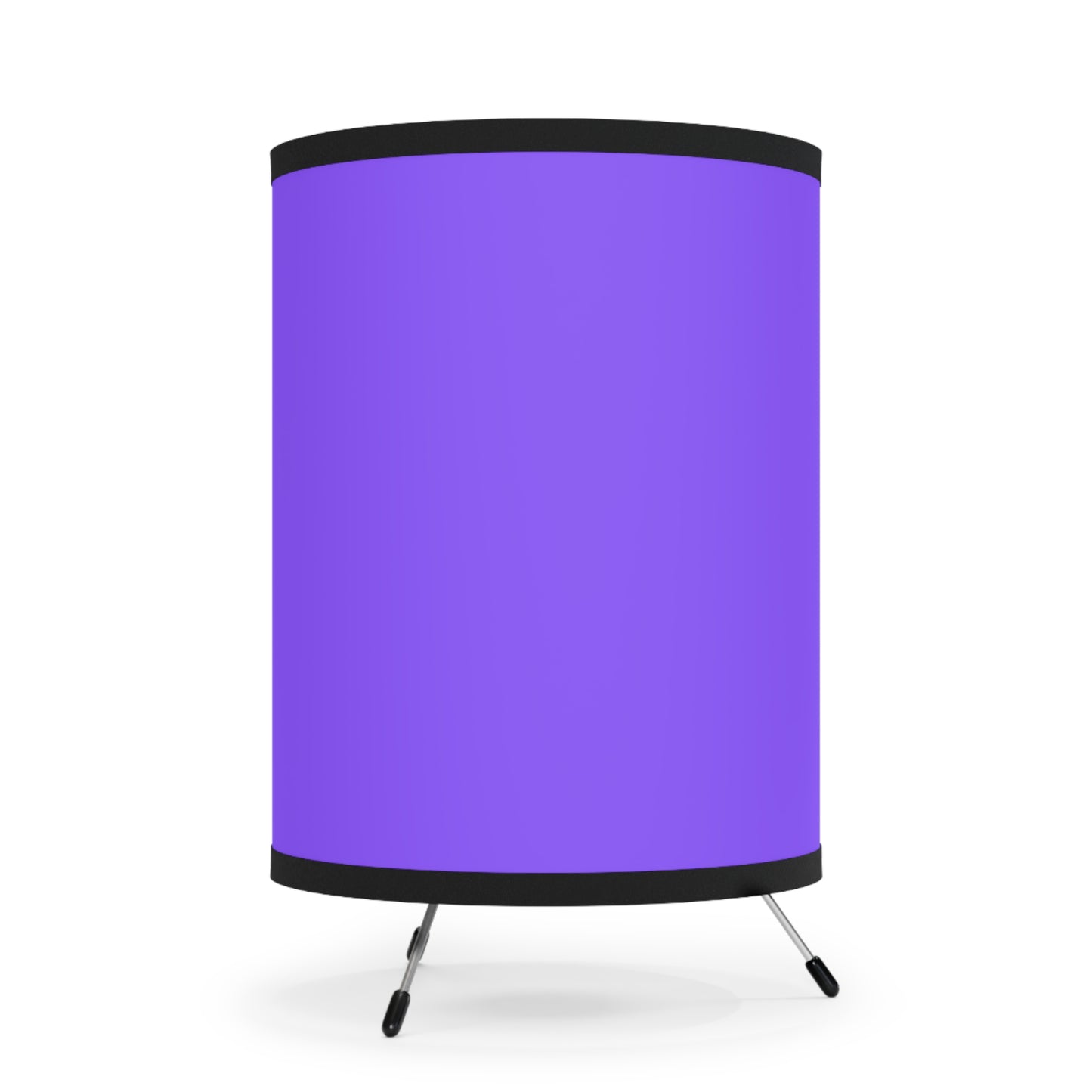 Purple Tripod Lamp with High-Res Printed Shade, Modern Decor, Cozy Lighting, Home Office Style, Unique Gift