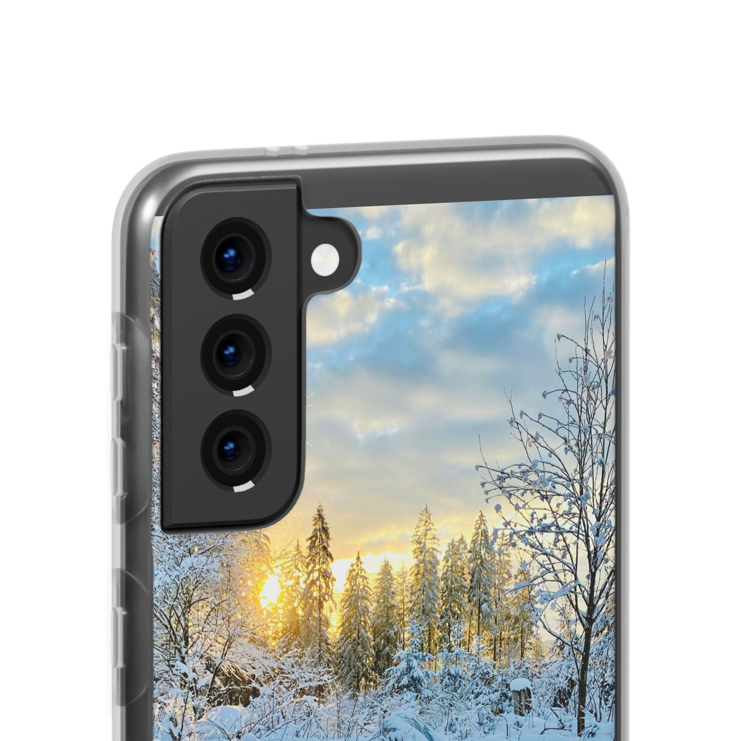 Winter Landscape Flexi Cases, Nature Phone Cover, Scenic Case, Holiday Gift, Seasonal Accessory, Outdoor Lover's Item
