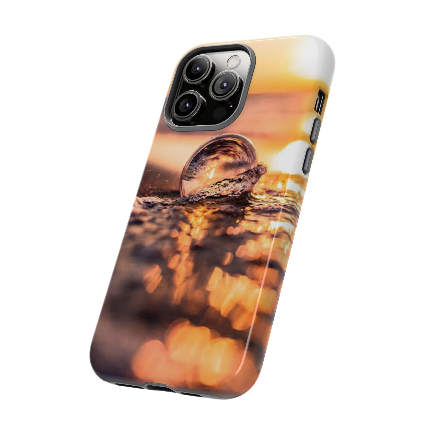 Sunset Bubble Phone Case, Tough Cases, Beach Lover Gift, Summer Vibes, Cell Phone Accessories, Unique Design, Nature Photography