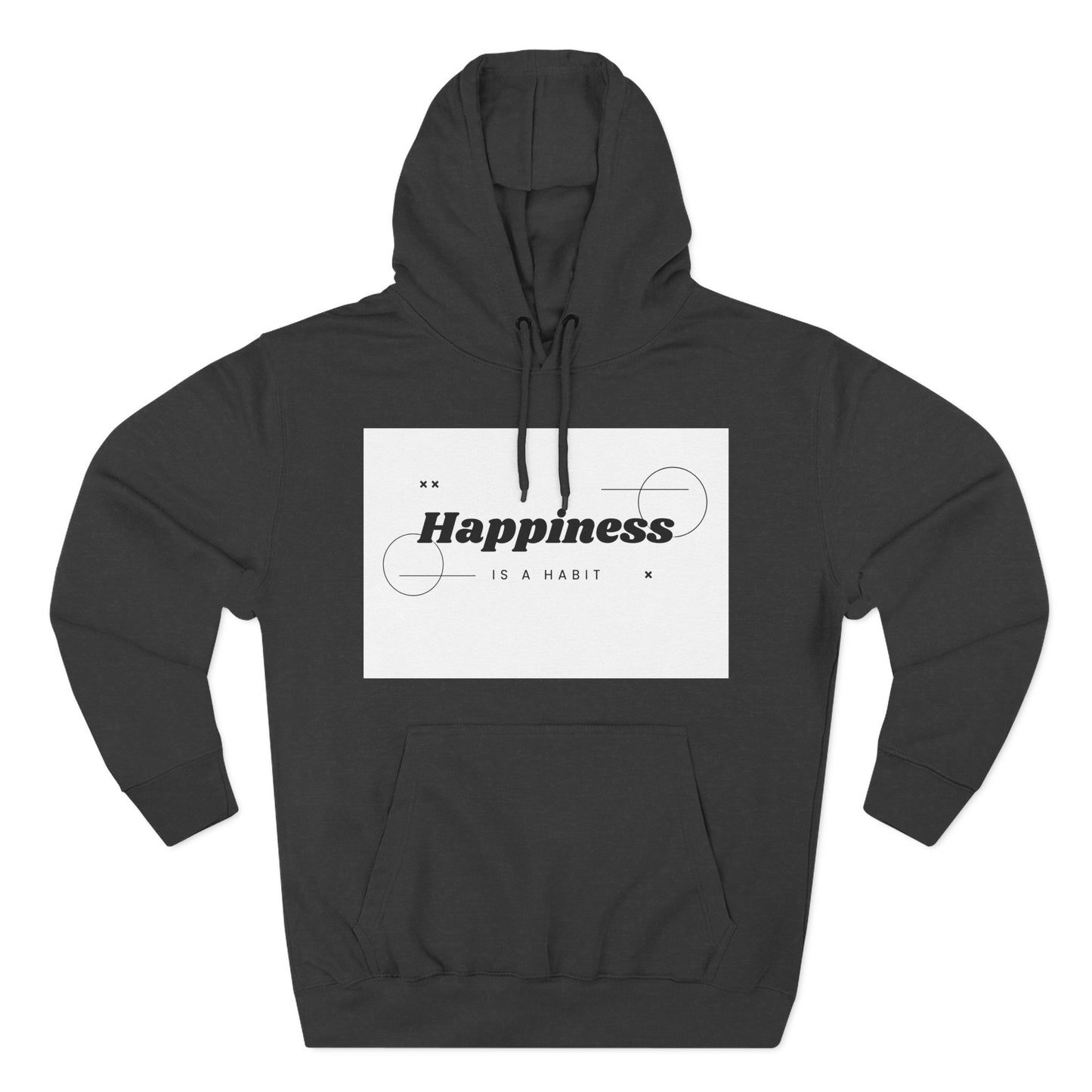 Happiness Is A Habit Hoodie, Cozy Sweatshirt, Motivational Apparel, Ideal Gift for Her, Everyday Comfort Wear