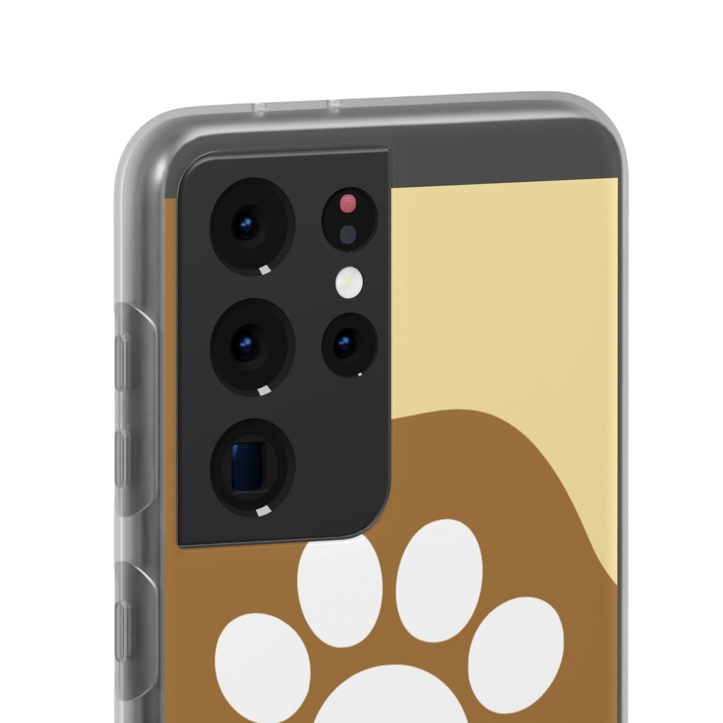 Pet Lover's Flexi Case, Cute Dog Paw Phone Cover, Animal Lover Gift, Dog Mom Accessory, Unique Pet Design Case